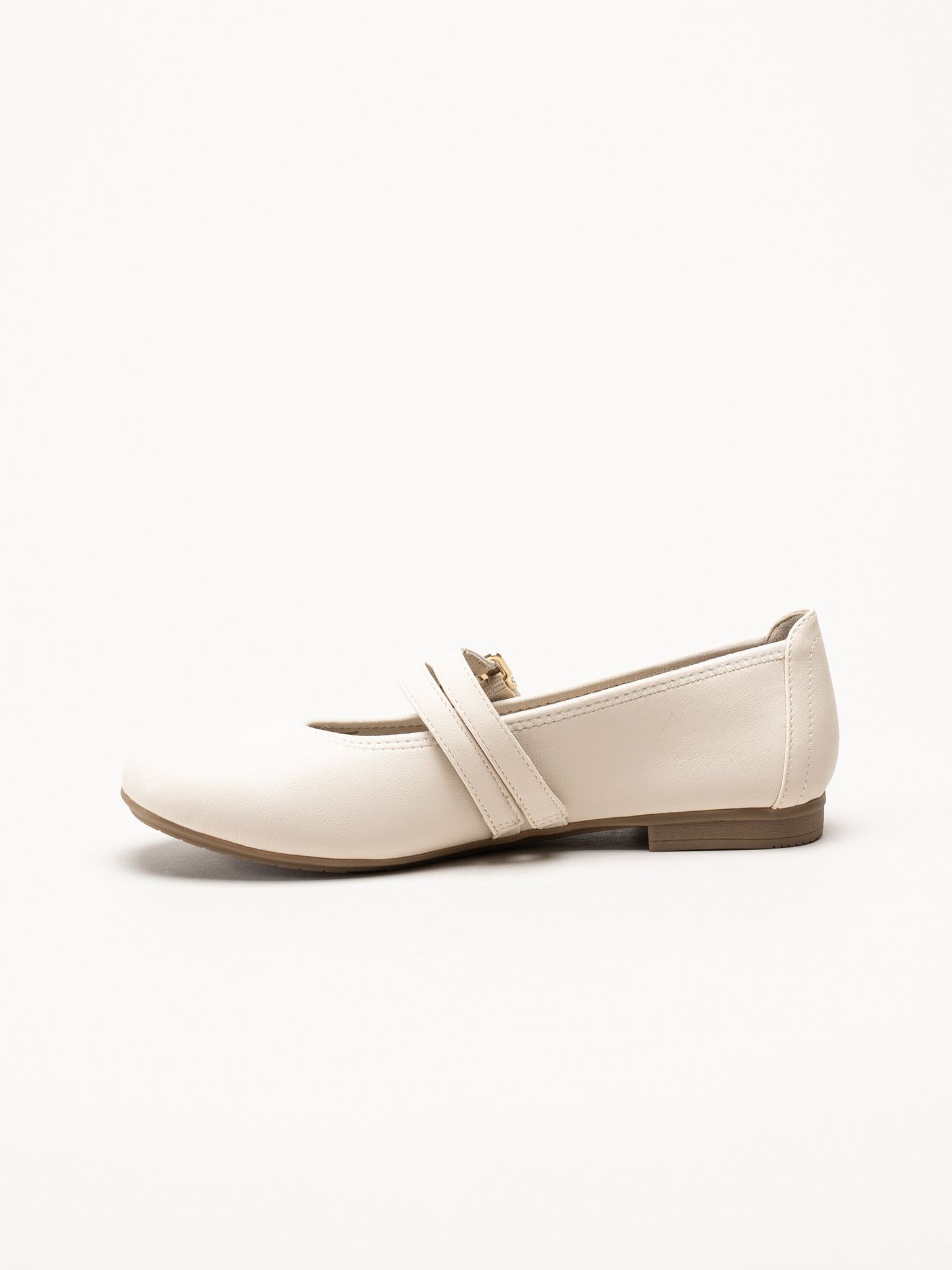 Jana - Beige ballerinaskor med sleif