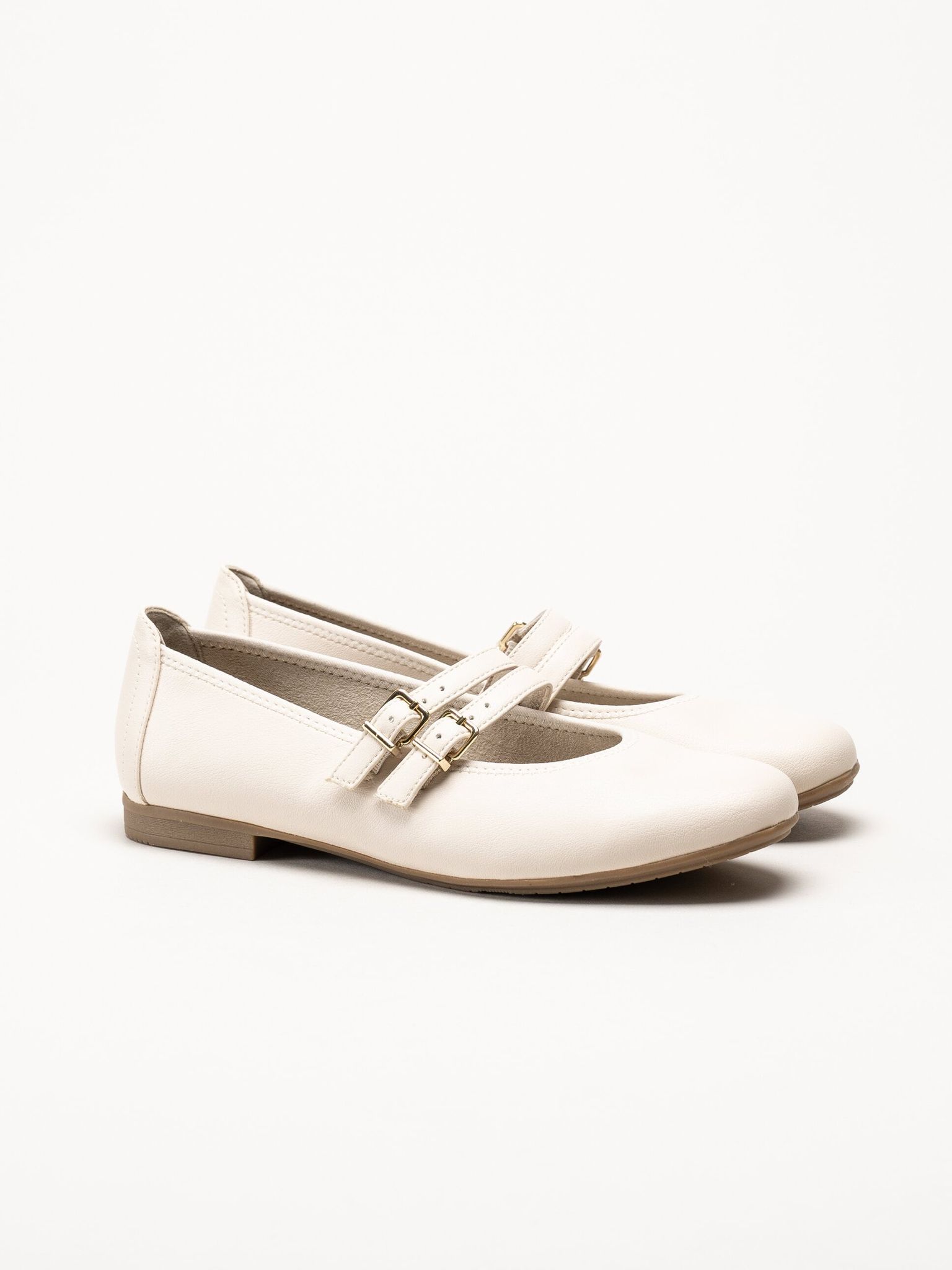 Jana - Beige ballerinaskor med sleif