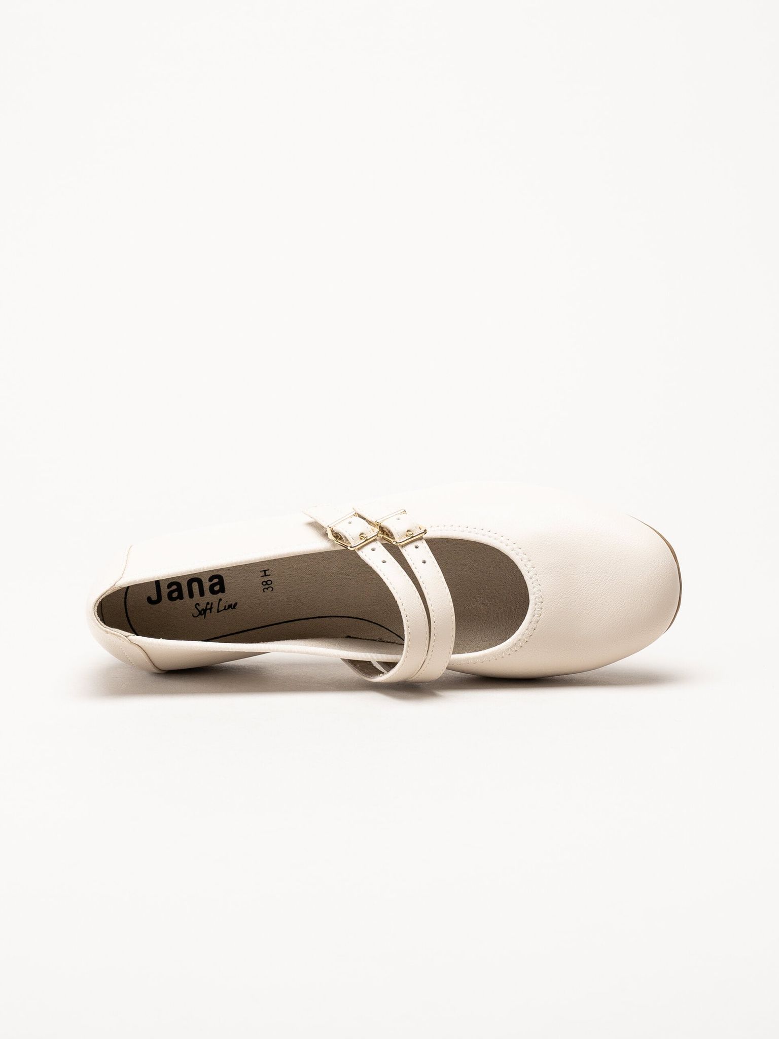 Jana - Beige ballerinaskor med sleif