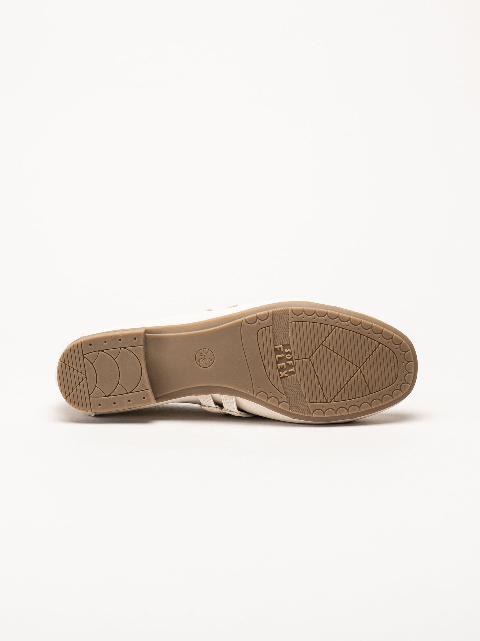 Jana - Beige ballerinaskor med sleif