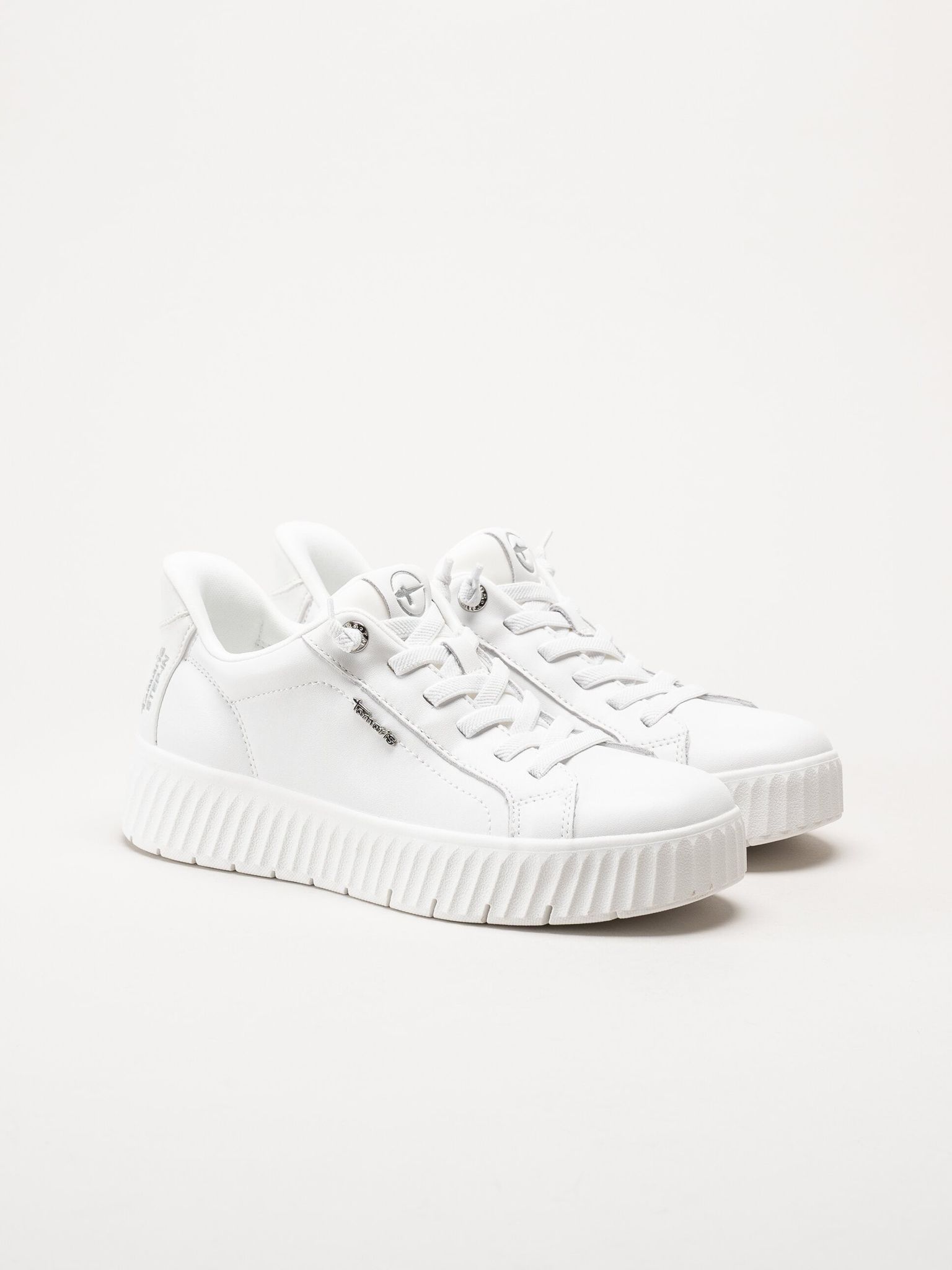 Tamaris Comfort - Vita sneakers i skinn
