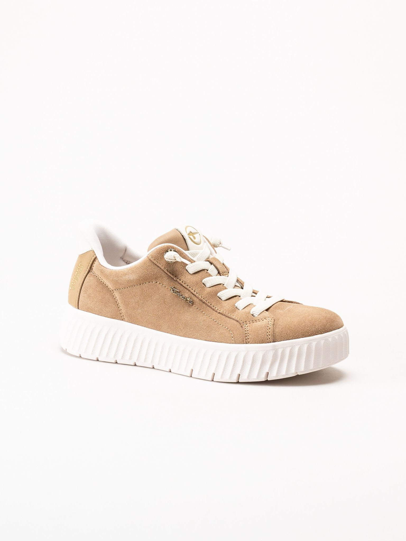 Tamaris Comfort - Beige sneakers i mocka