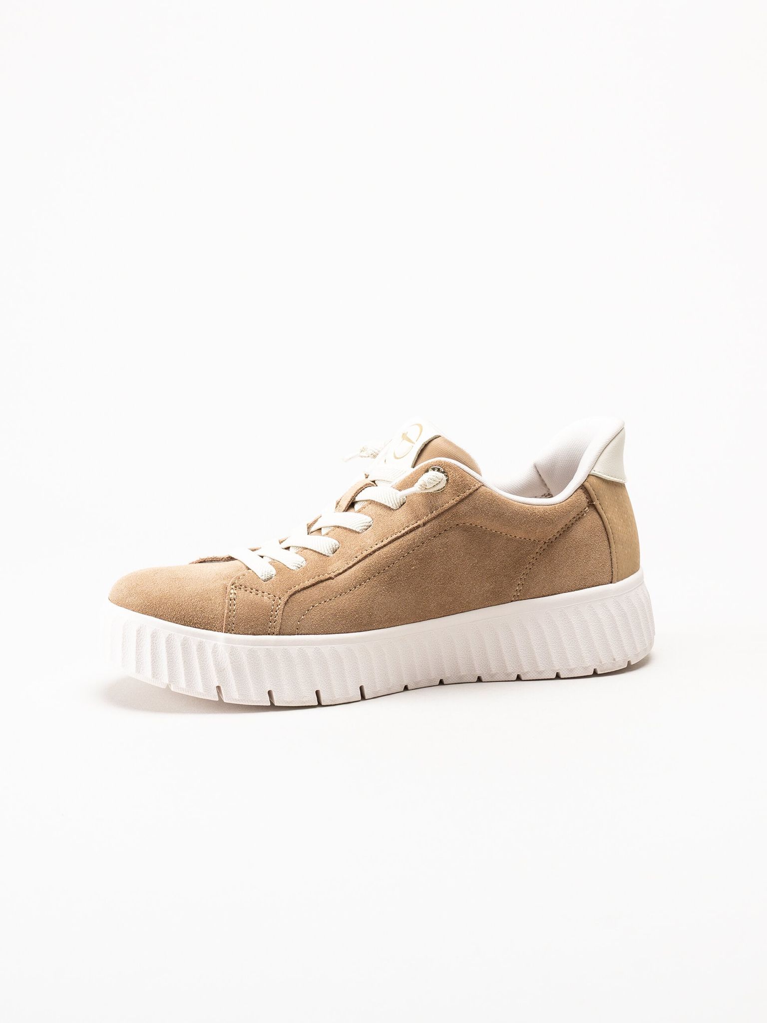 Tamaris Comfort - Beige sneakers i mocka