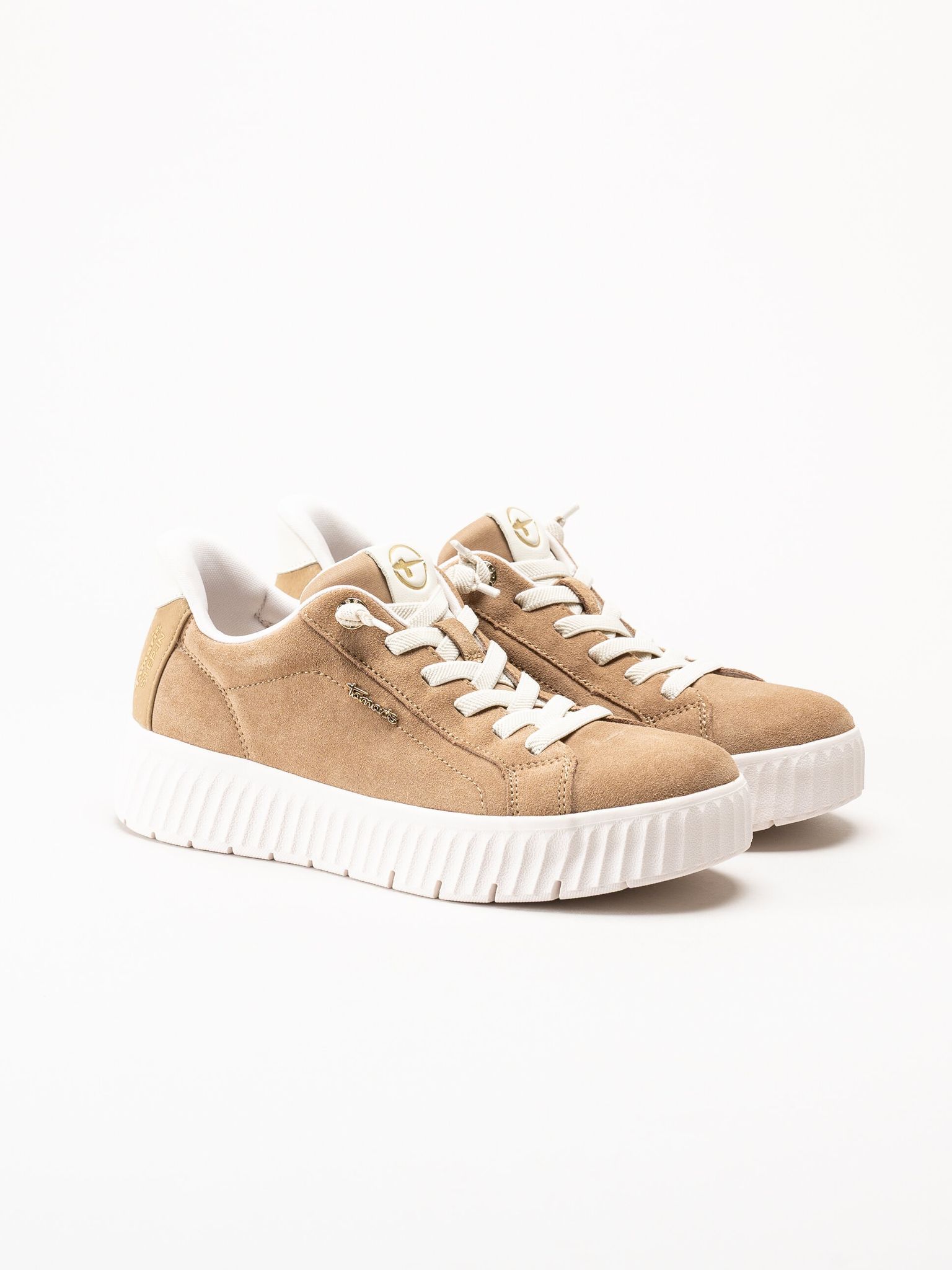 Tamaris Comfort - Beige sneakers i mocka