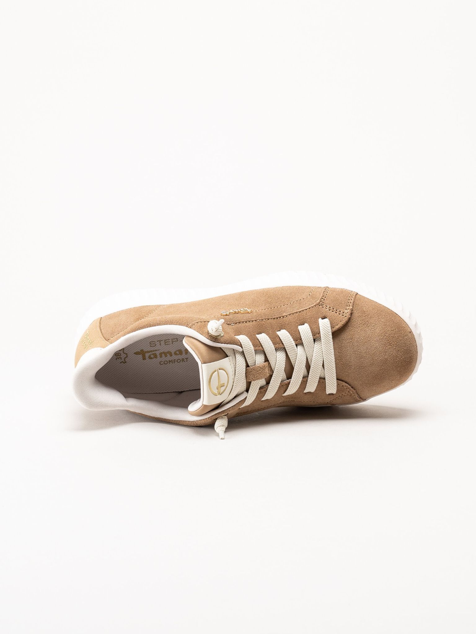 Tamaris Comfort - Beige sneakers i mocka