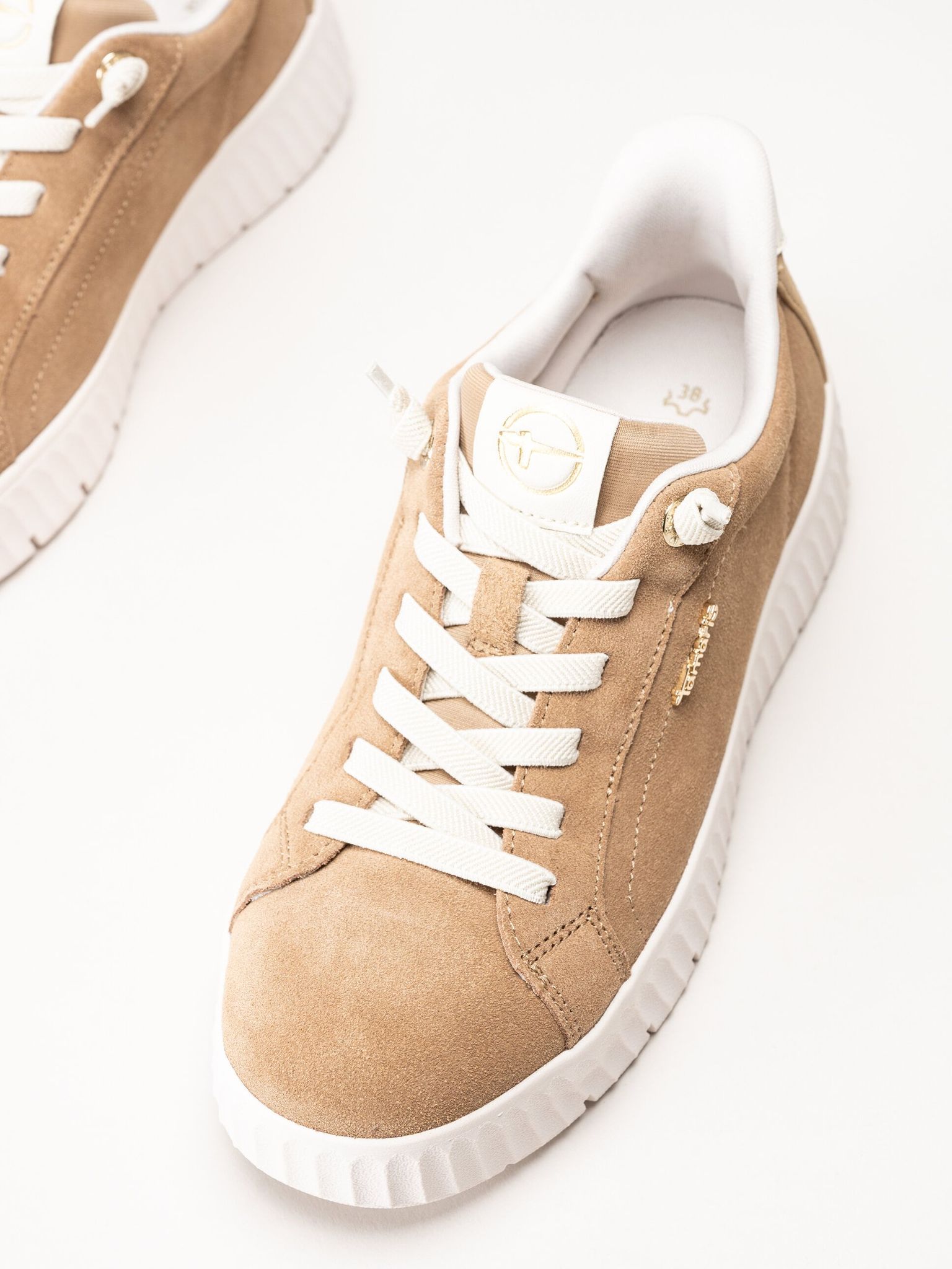 Tamaris Comfort - Beige sneakers i mocka