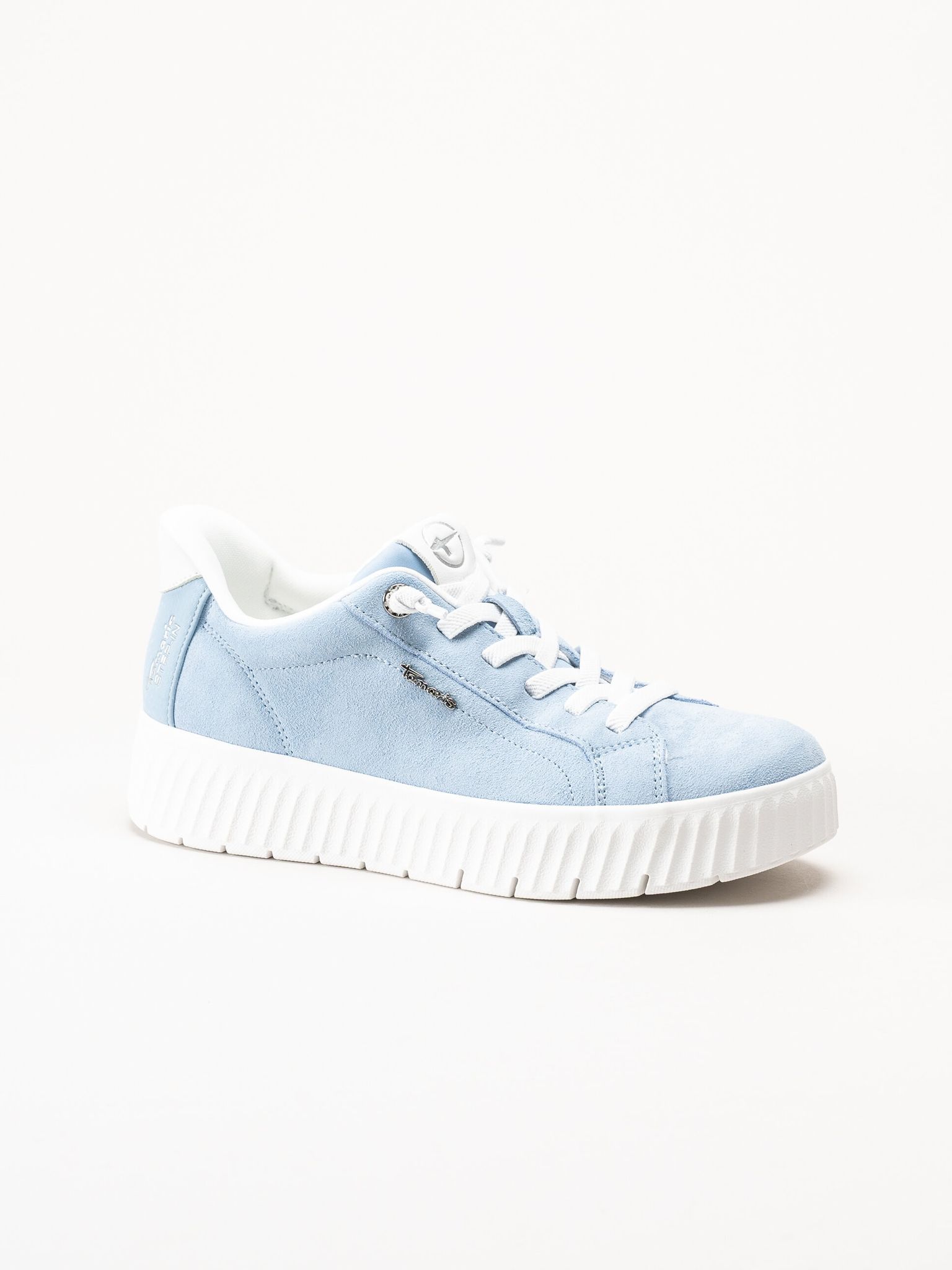 Tamaris Comfort - Ljusblå sneakers i mocka