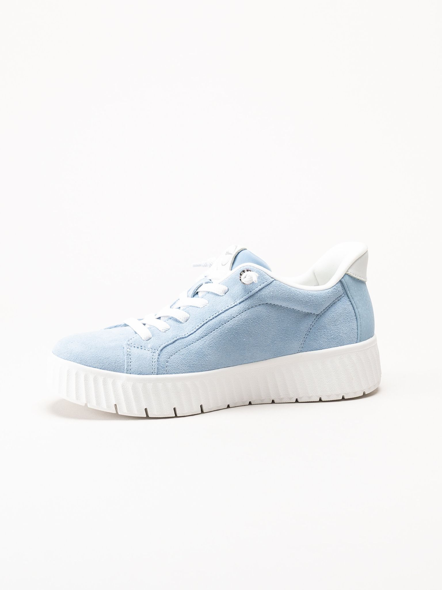 Tamaris Comfort - Ljusblå sneakers i mocka