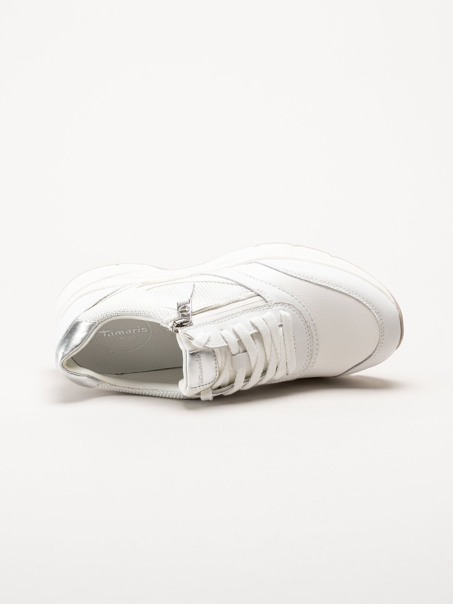 Tamaris Comfort - Vita sneakers i skinn