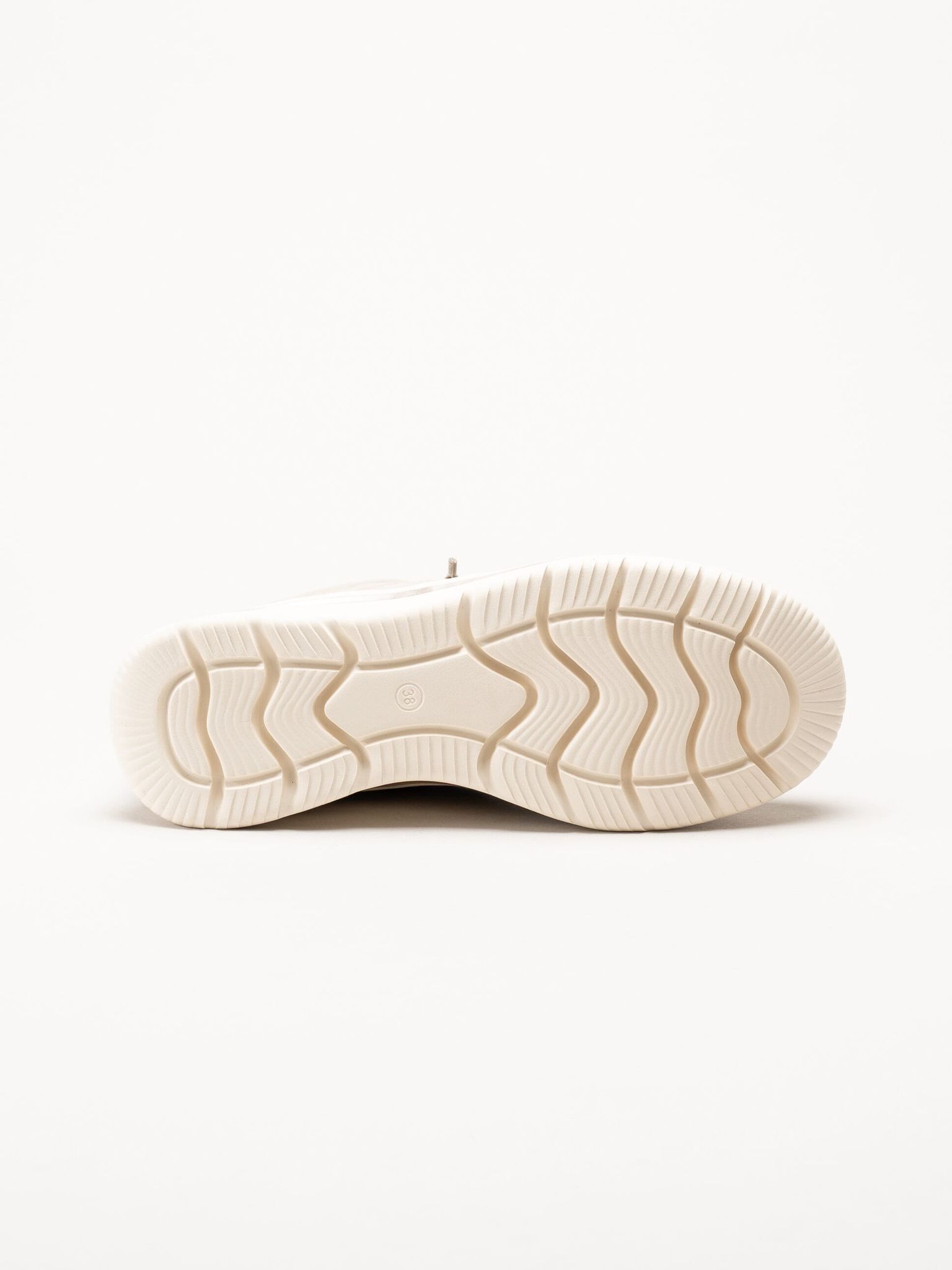 Tamaris Comfort - Beige sneakers i skinnimitation