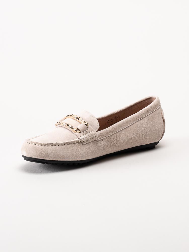 Novita - Parma - Beige loafers i mocka