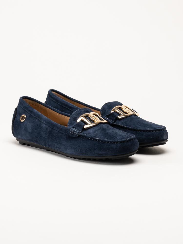 Novita - Parma Royal - Marinblå loafers i mocka