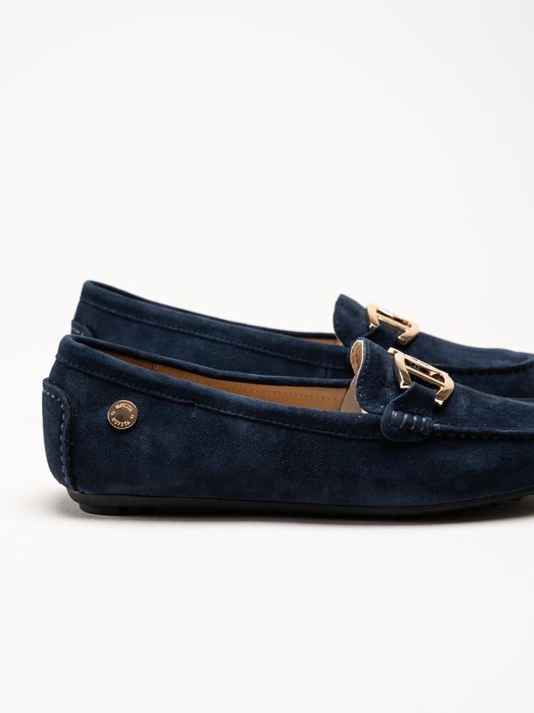 Novita - Parma Royal - Marinblå loafers i mocka