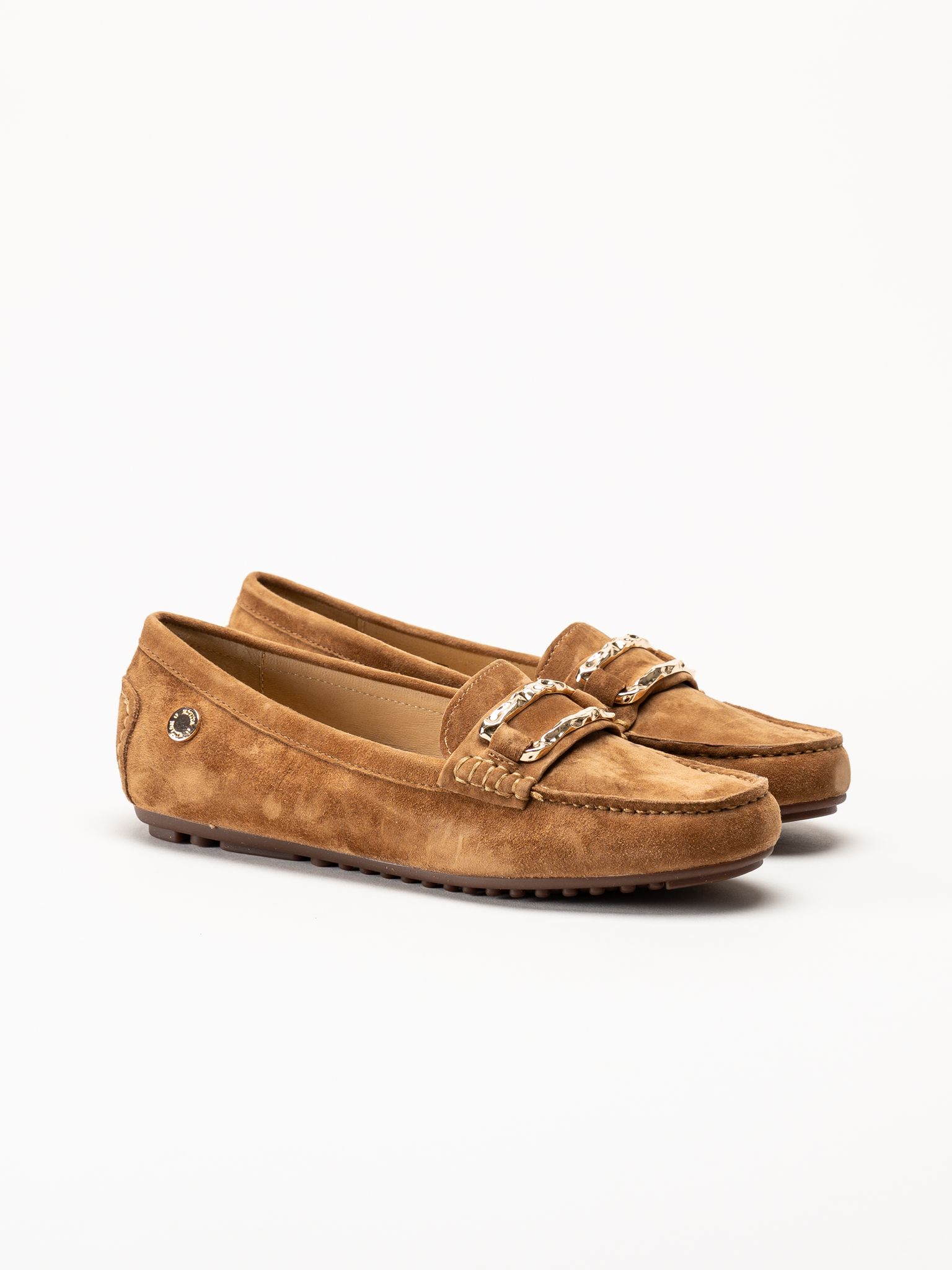 Novita - Parma - Ljusbruna loafers i mocka