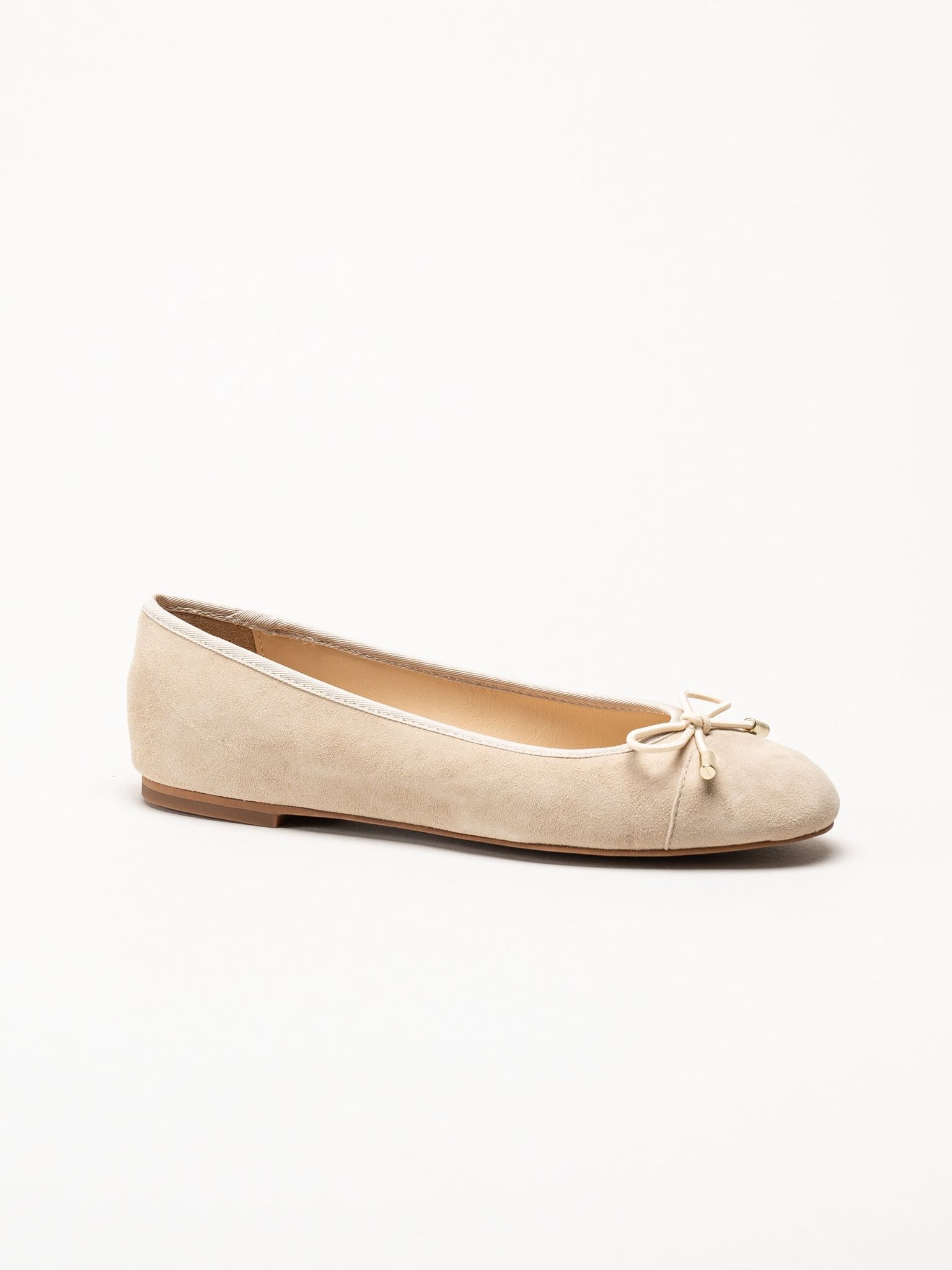 Dasia - Cate - Beige ballerinaskor i mocka
