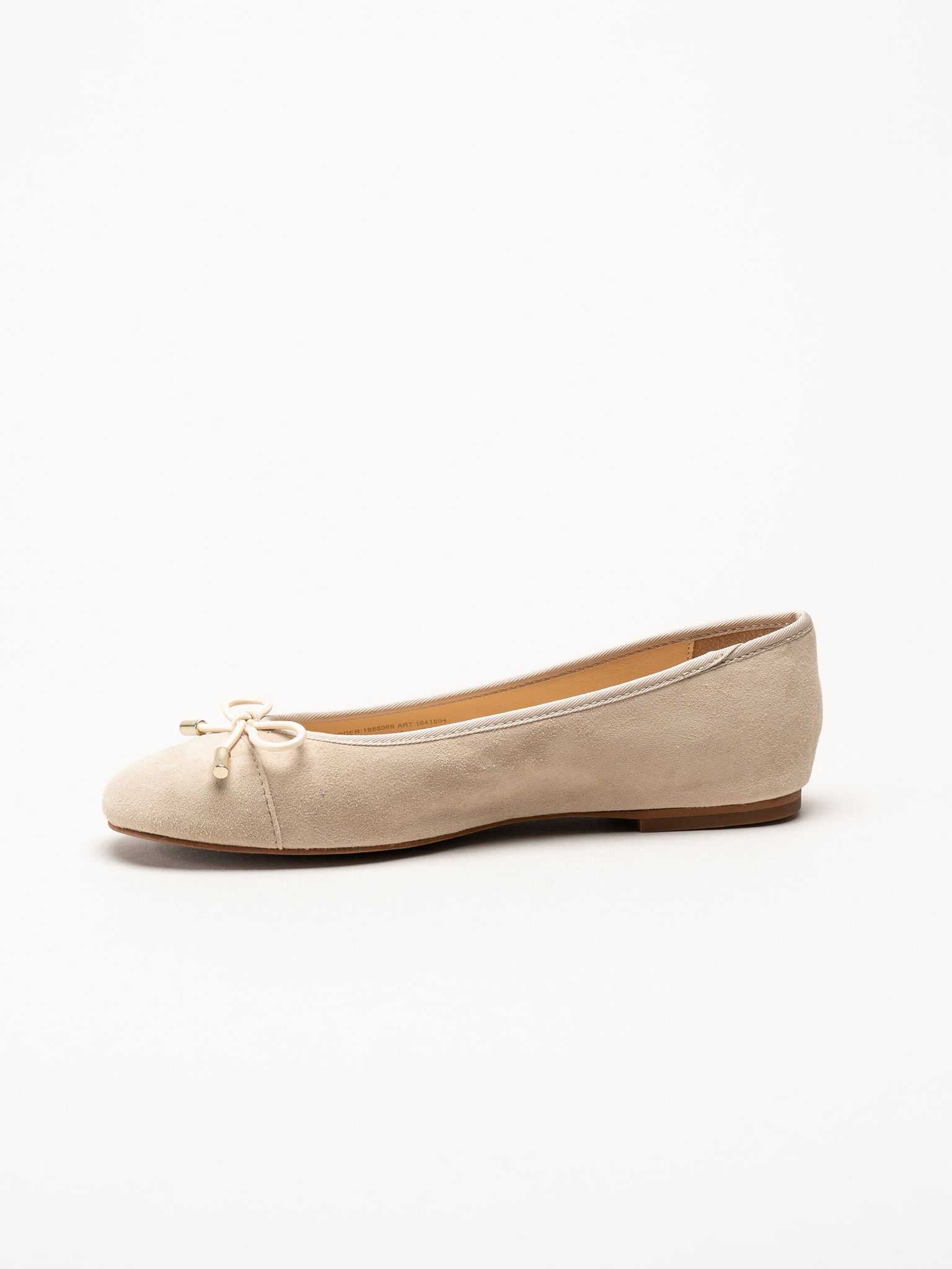 Dasia - Cate - Beige ballerinaskor i mocka