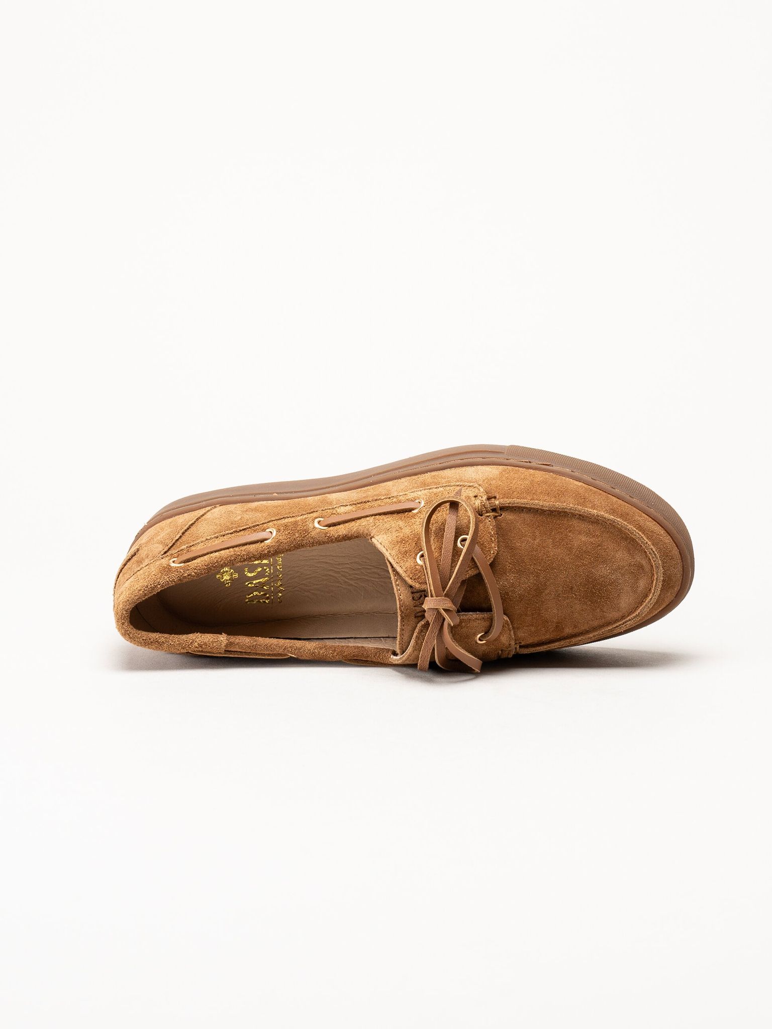 Dasia - Daylily - Bruna seglarloafers i mocka