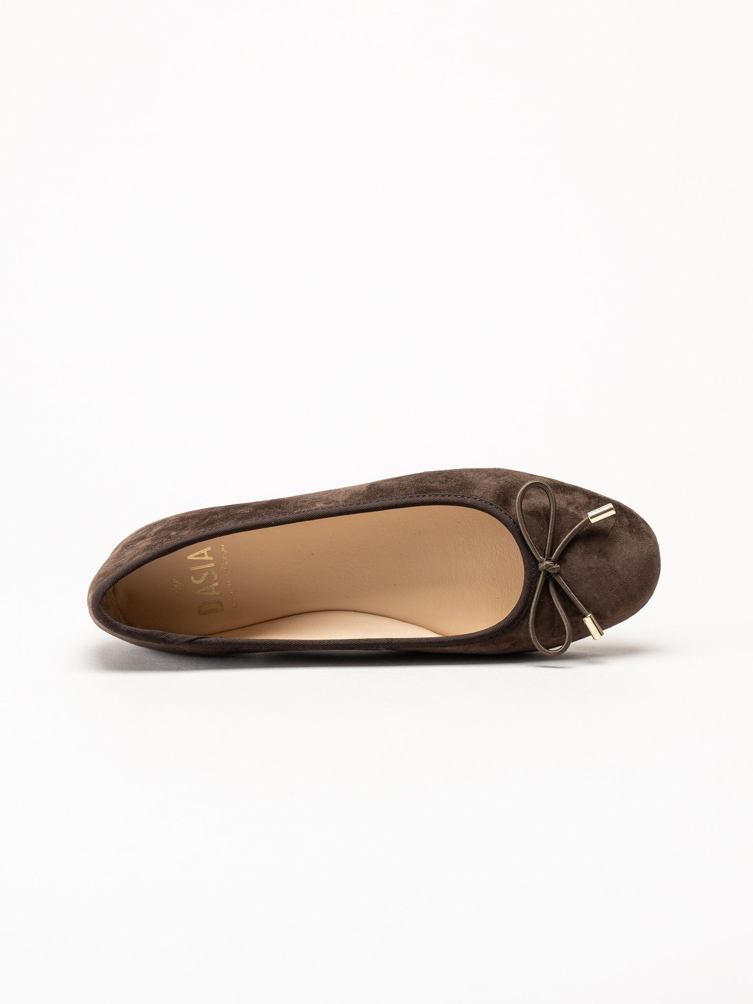 Dasia - Cate - Bruna ballerinaskor i mocka
