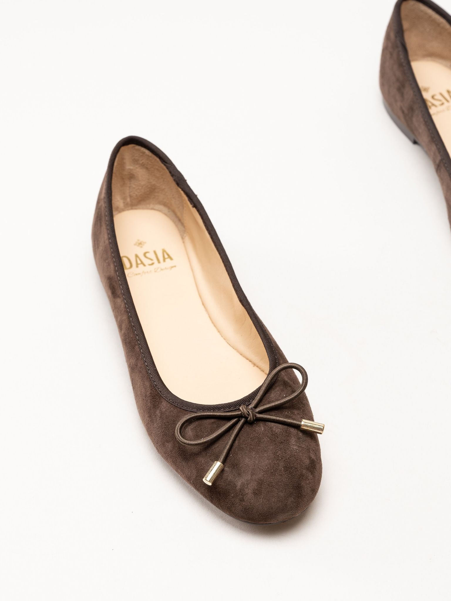 Dasia - Cate - Bruna ballerinaskor i mocka
