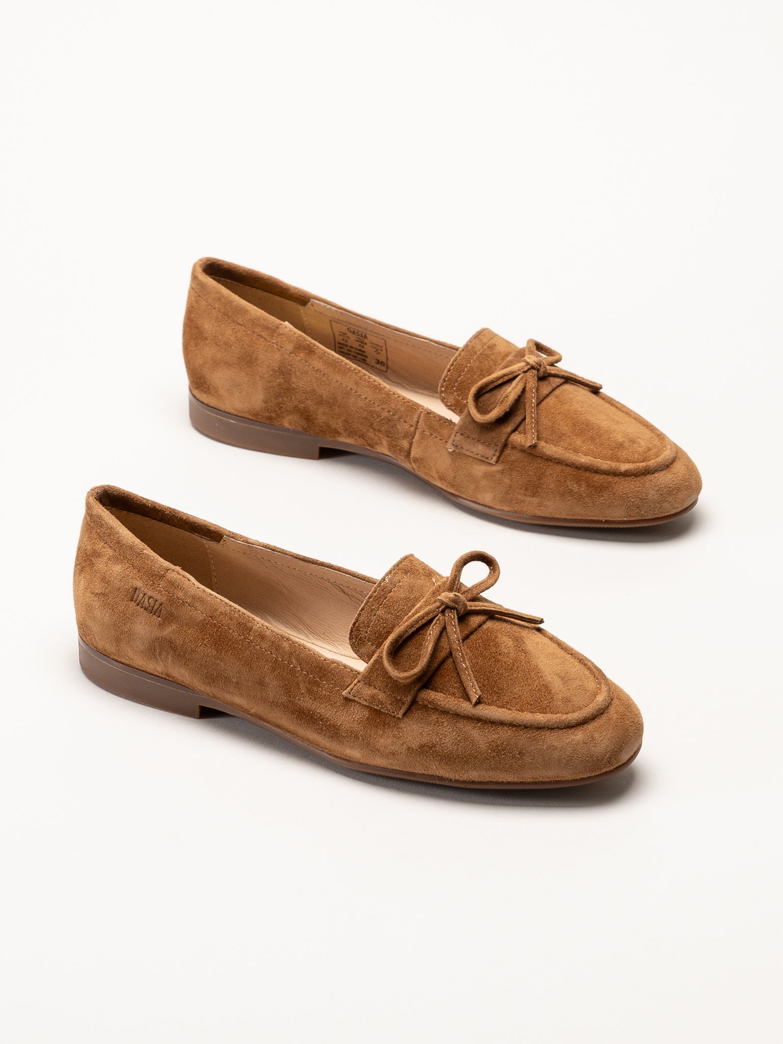 Dasia - Shelly - Bruna loafers i mocka