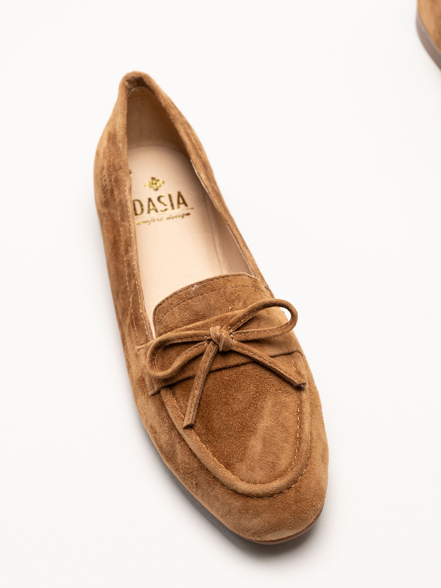 Dasia - Shelly - Bruna loafers i mocka