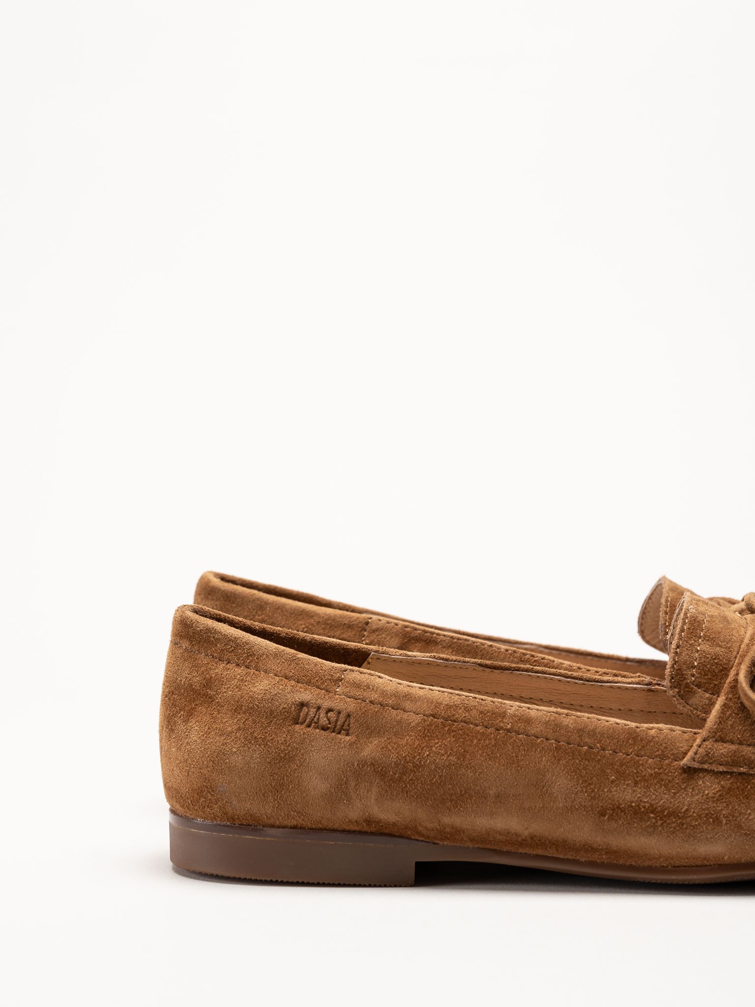 Dasia - Shelly - Bruna loafers i mocka