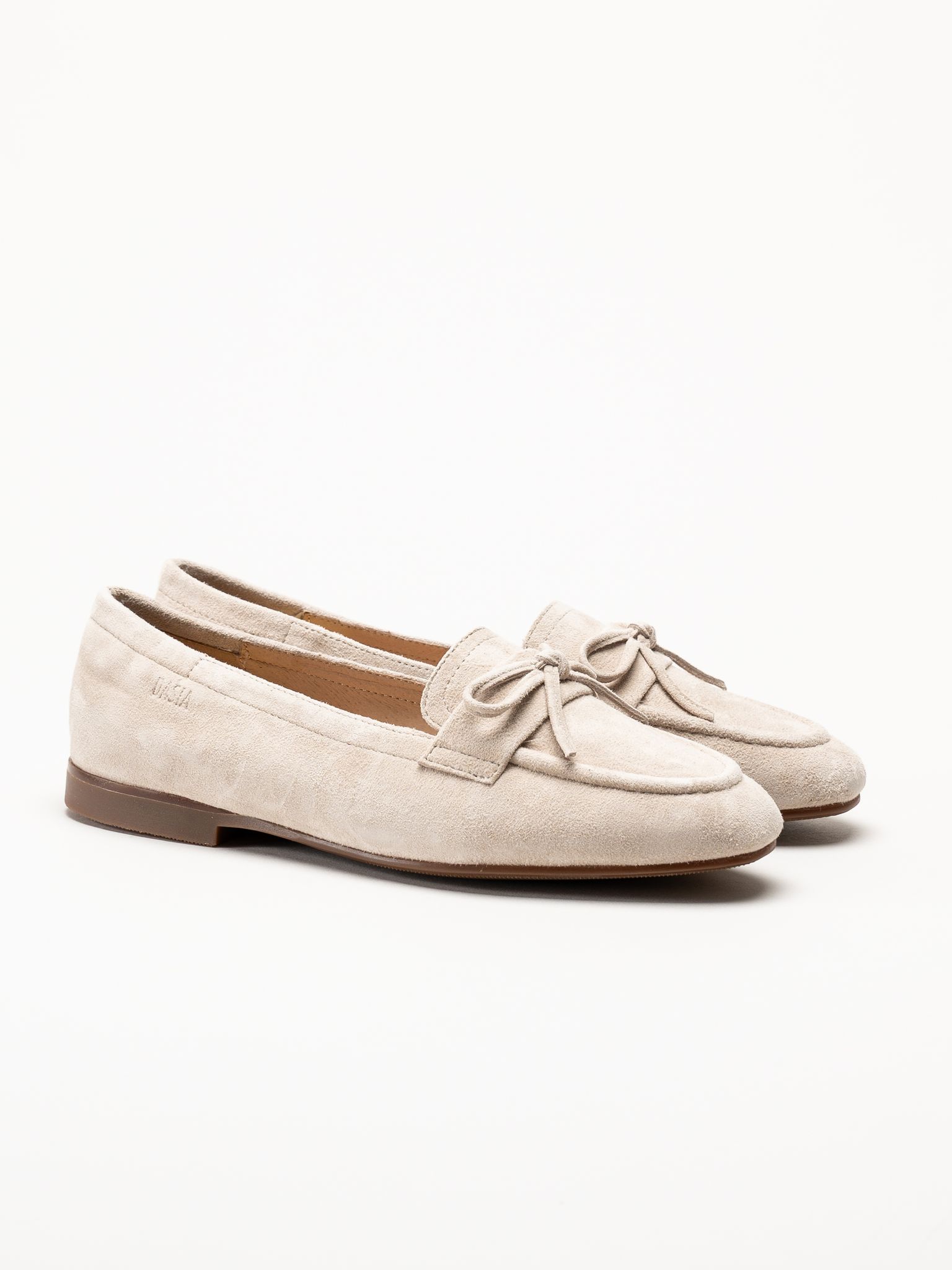 Dasia - Shelly - Beige loafers i mocka