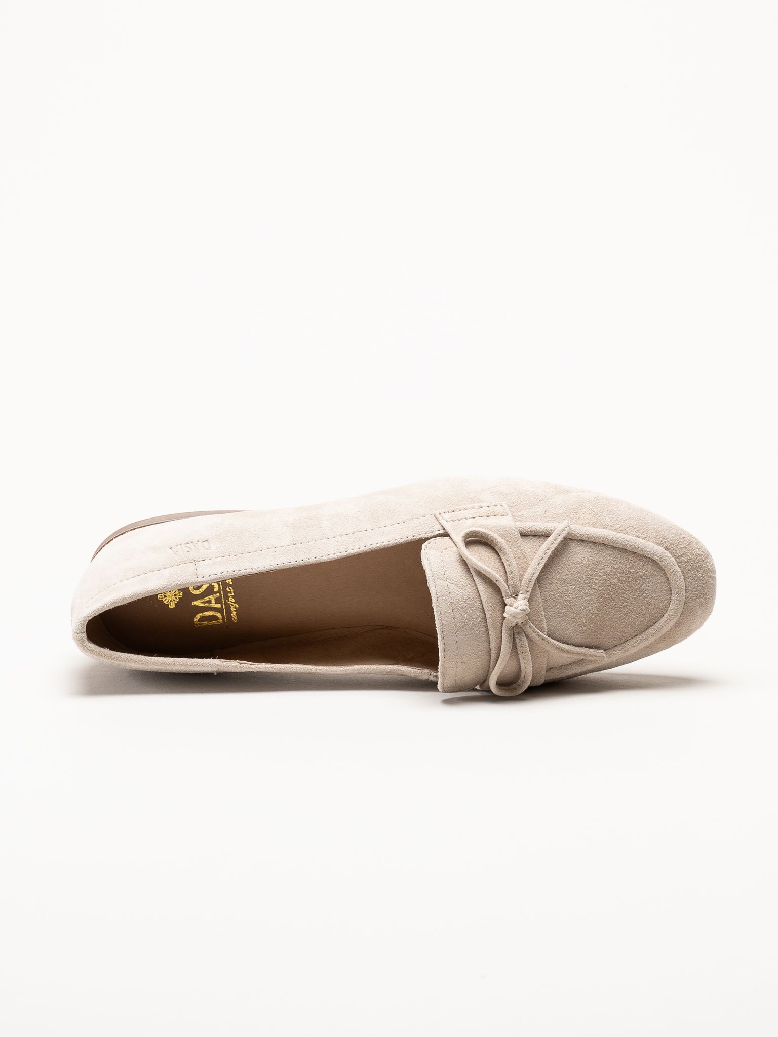 Dasia - Shelly - Beige loafers i mocka