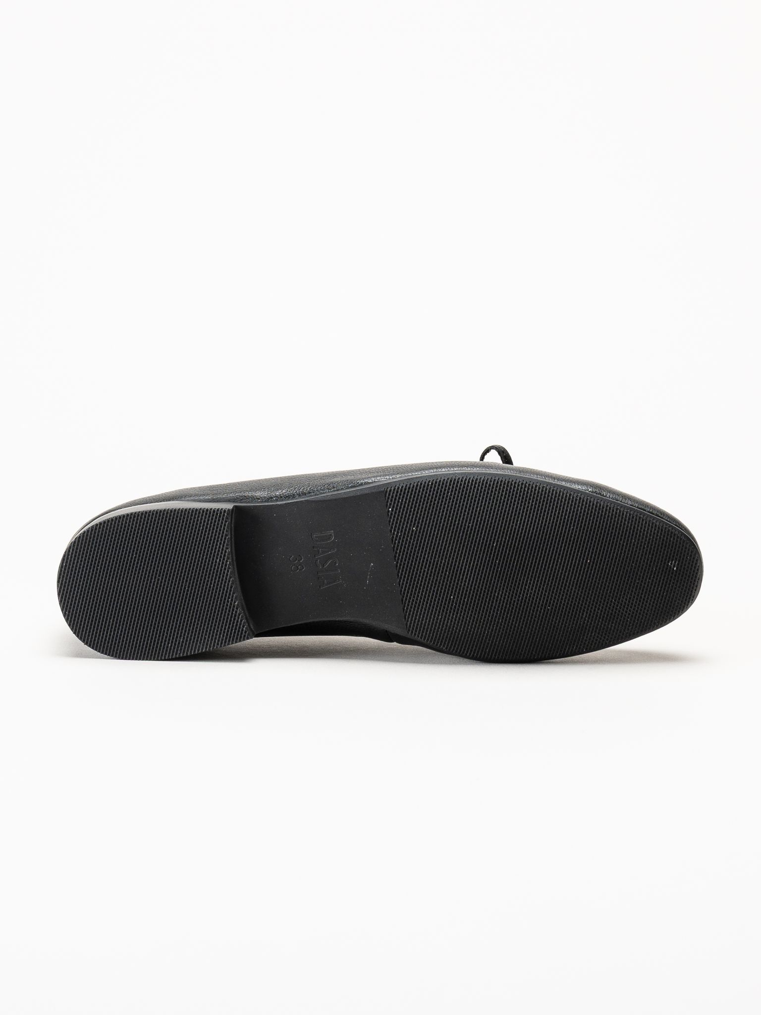 Dasia - Shelly - Svarta loafers i skinn