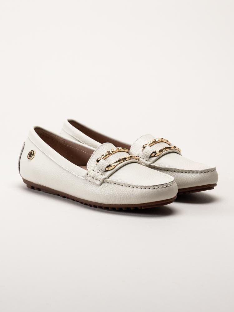Novita - Parma - Vita loafers i skinn