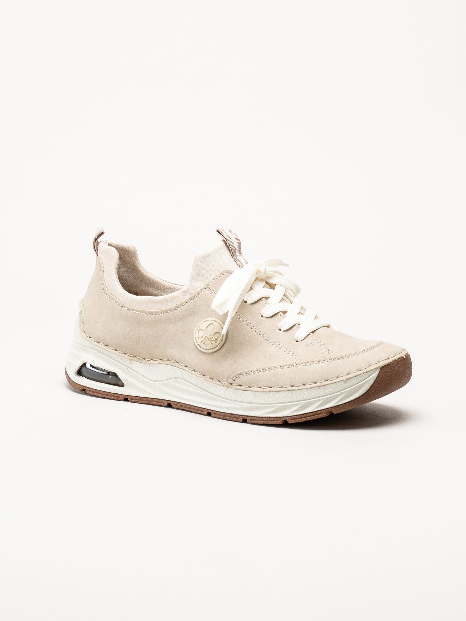 Rieker - Beige slip on skor