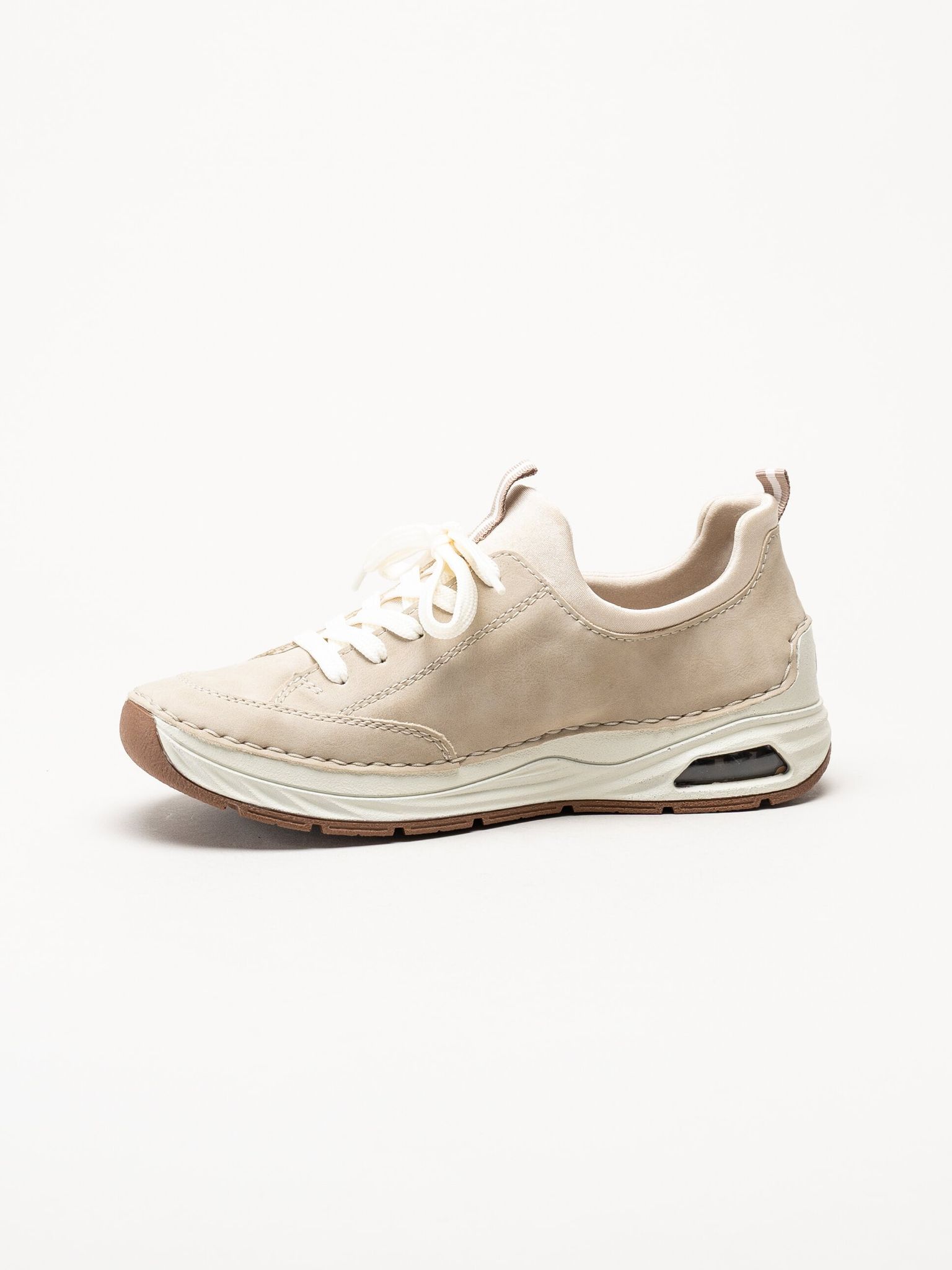 Rieker - Beige slip on skor