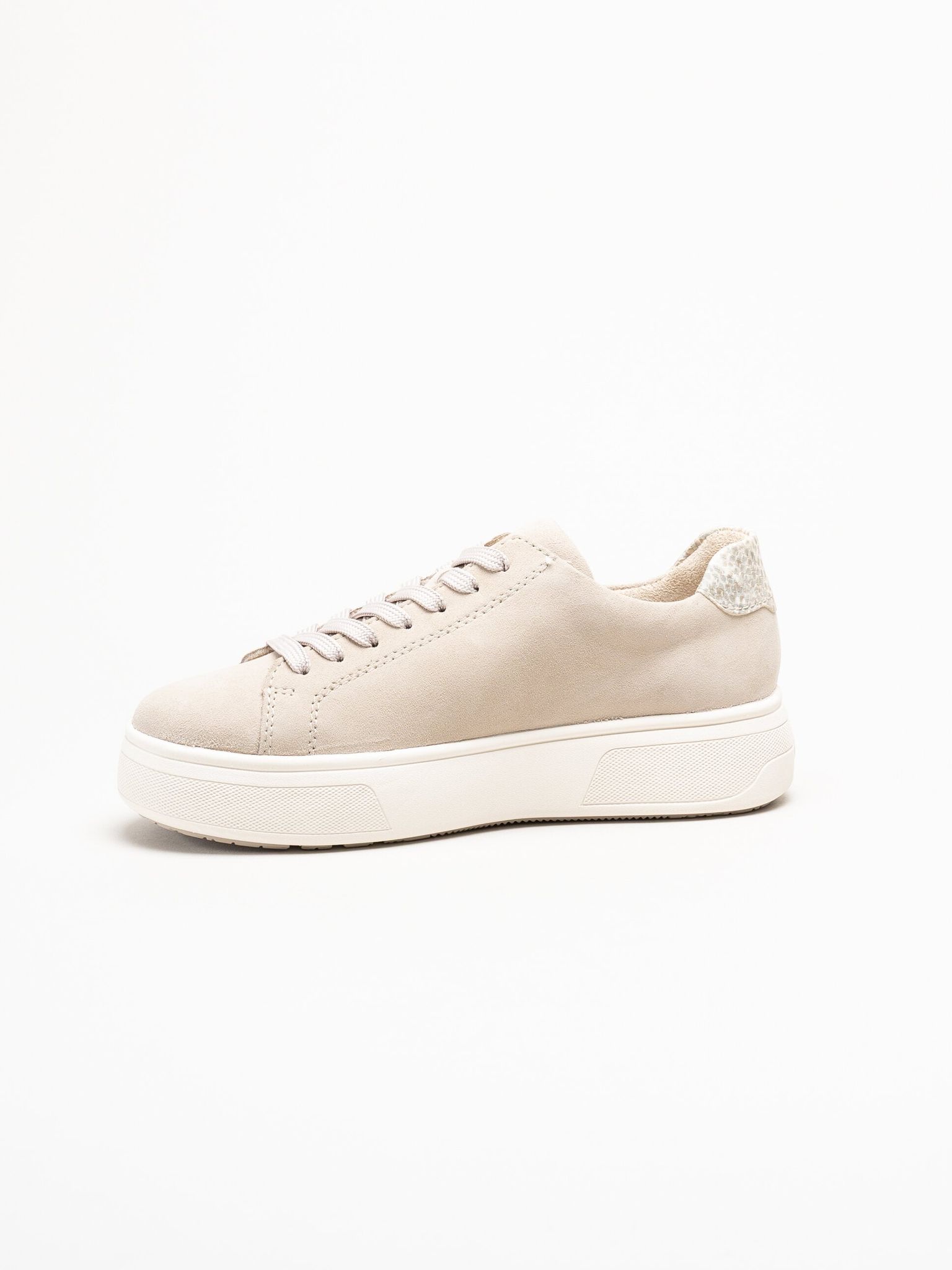 Rieker - Beige sneakers i nubuck