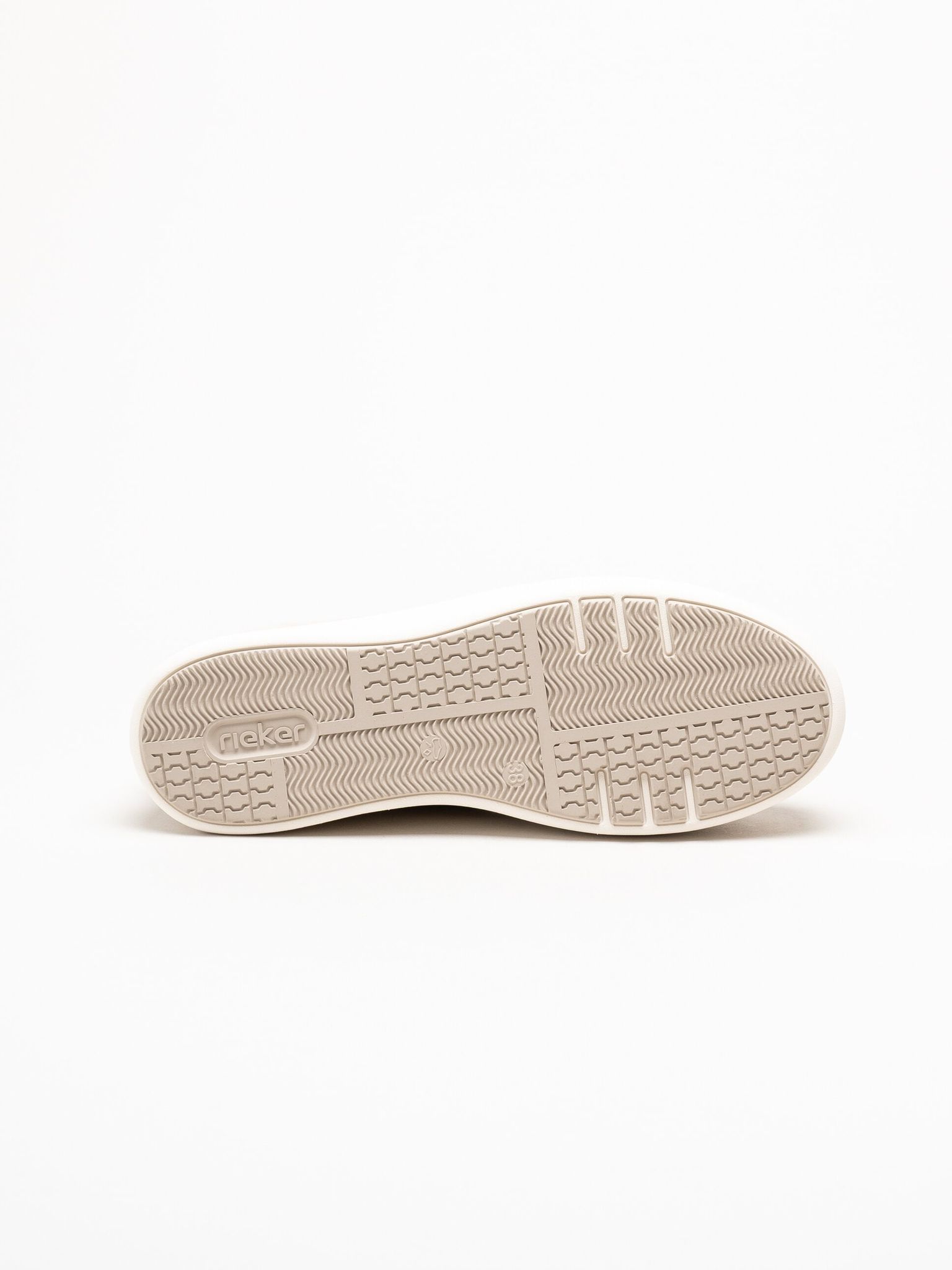 Rieker - Beige sneakers i nubuck