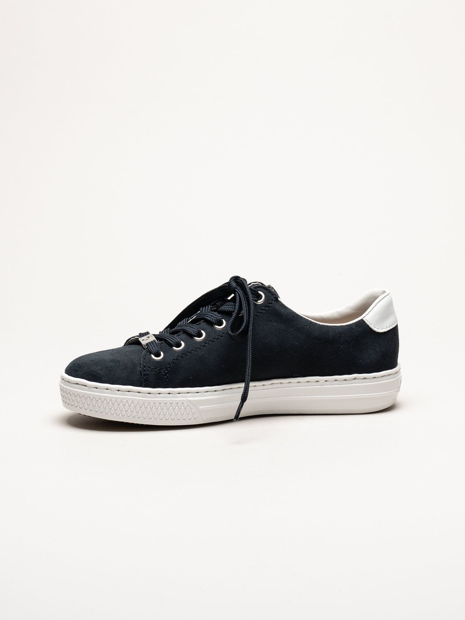 Rieker - Mörkblå sneakers med dragkedja