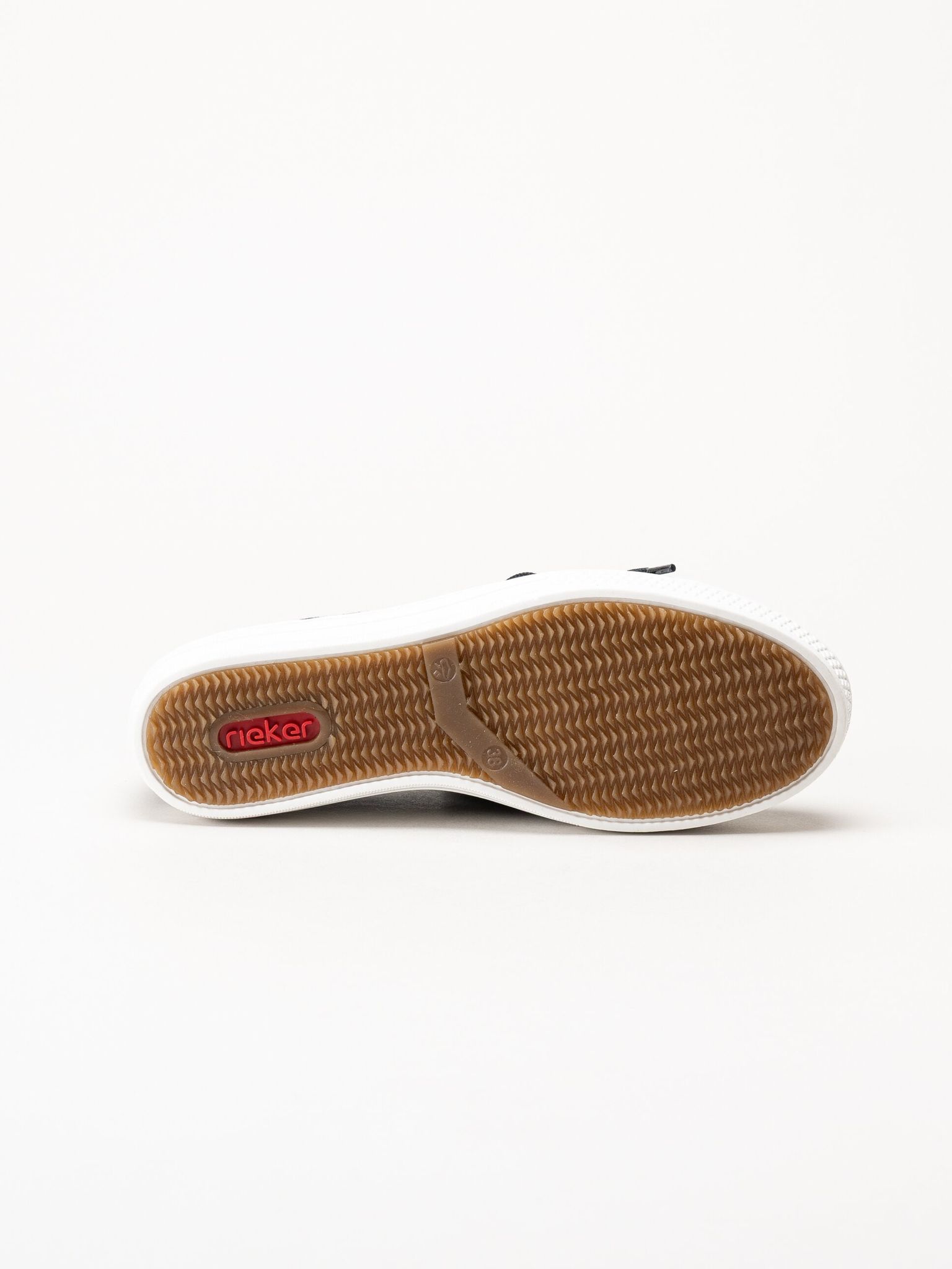 Rieker - Mörkblå sneakers med dragkedja