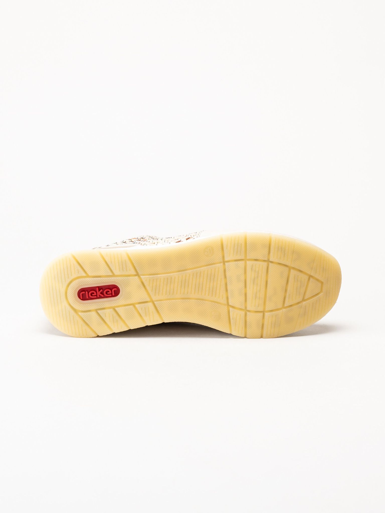 Rieker - Beige sneakers i textil