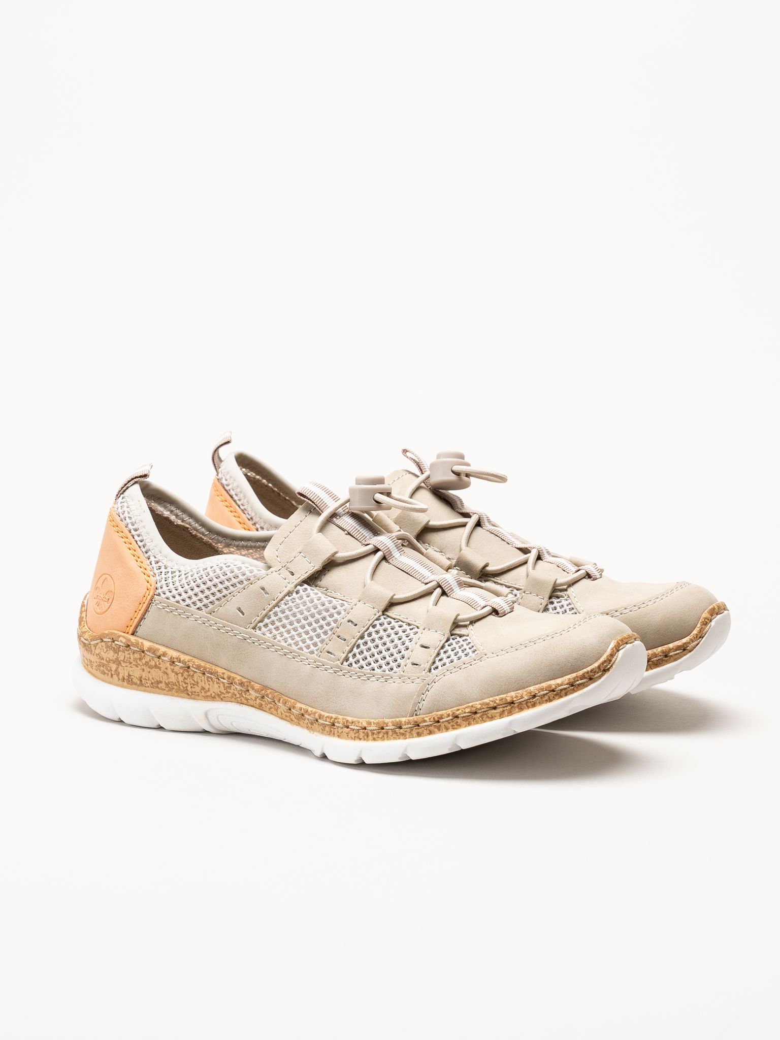 Rieker - Beige slip on sneakers