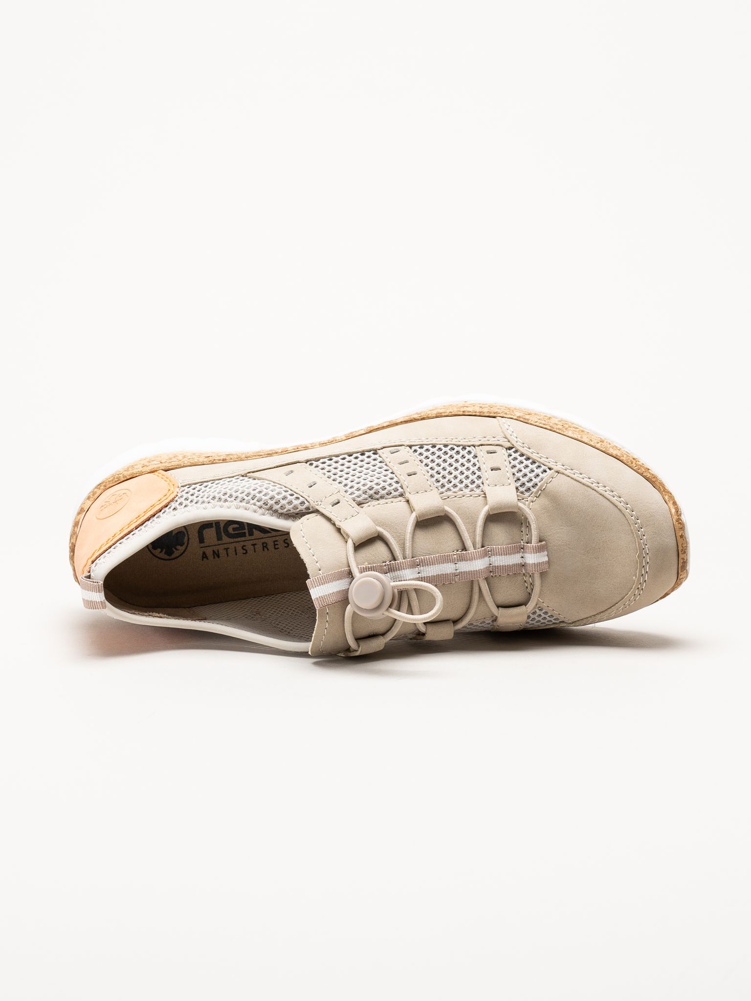Rieker - Beige slip on sneakers
