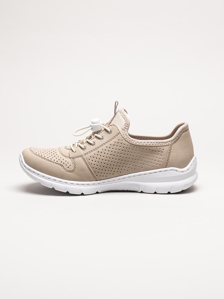 Rieker - Beige slip on skor