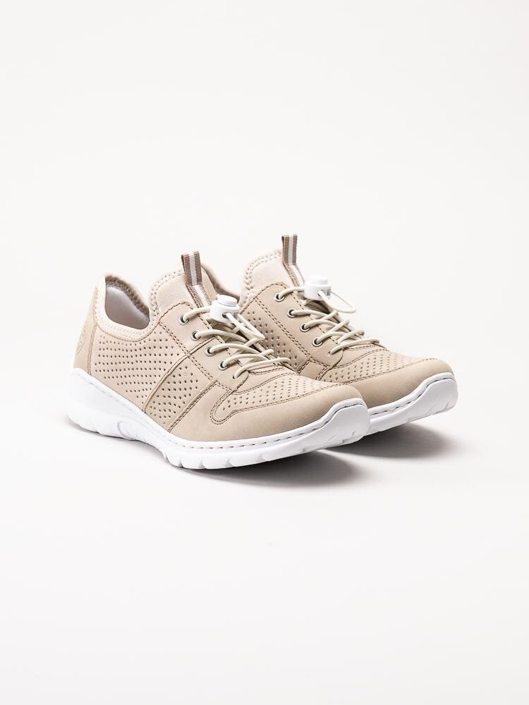 Rieker - Beige slip on skor