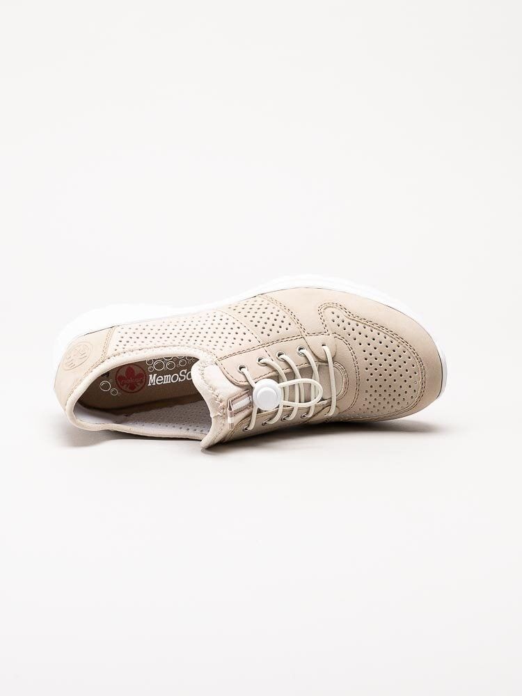 Rieker - Beige slip on skor