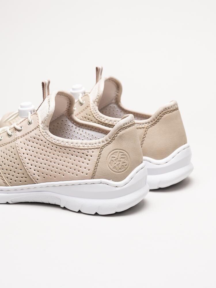 Rieker - Beige slip on skor