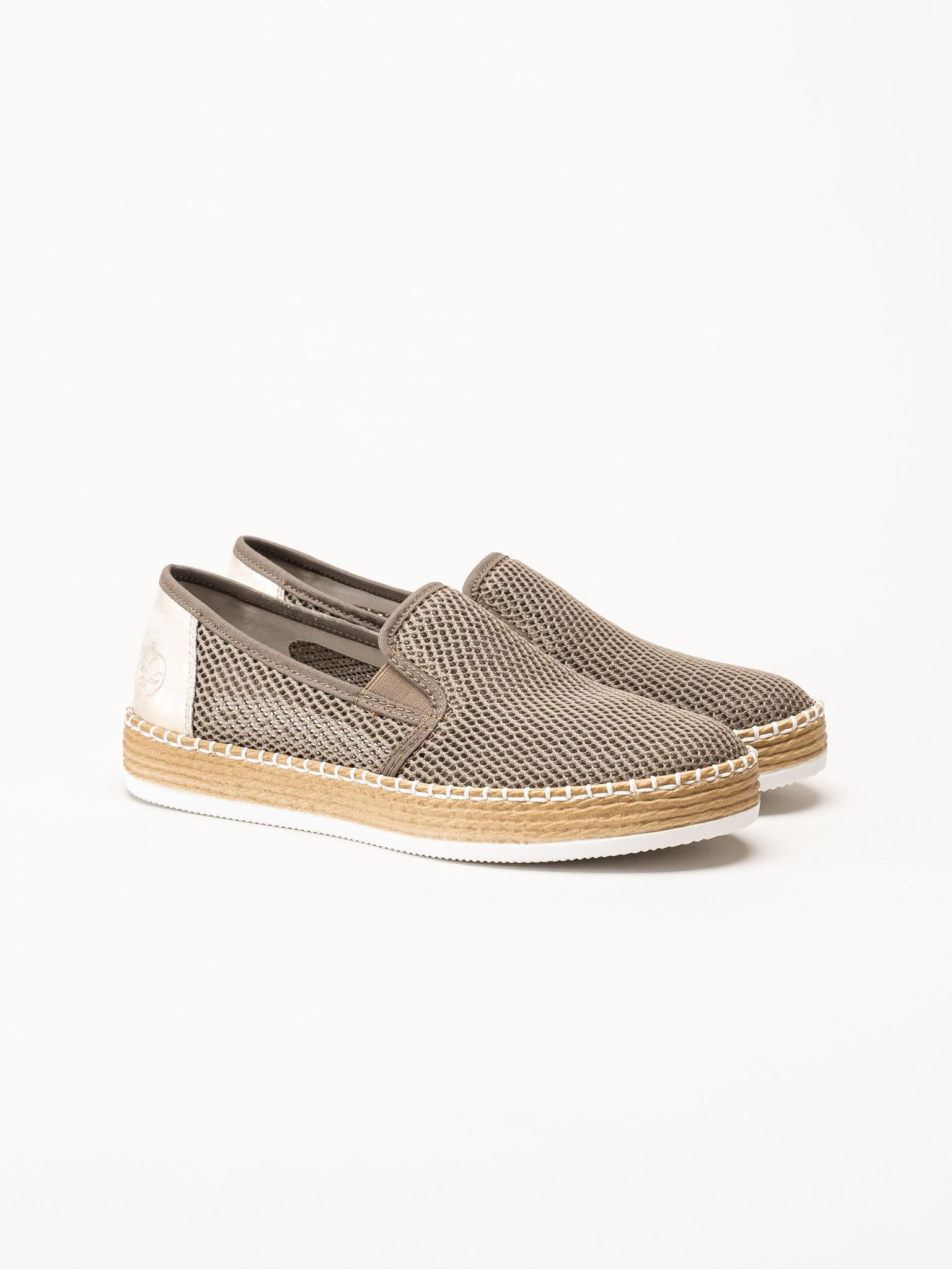 Rieker - Grå slip on skor