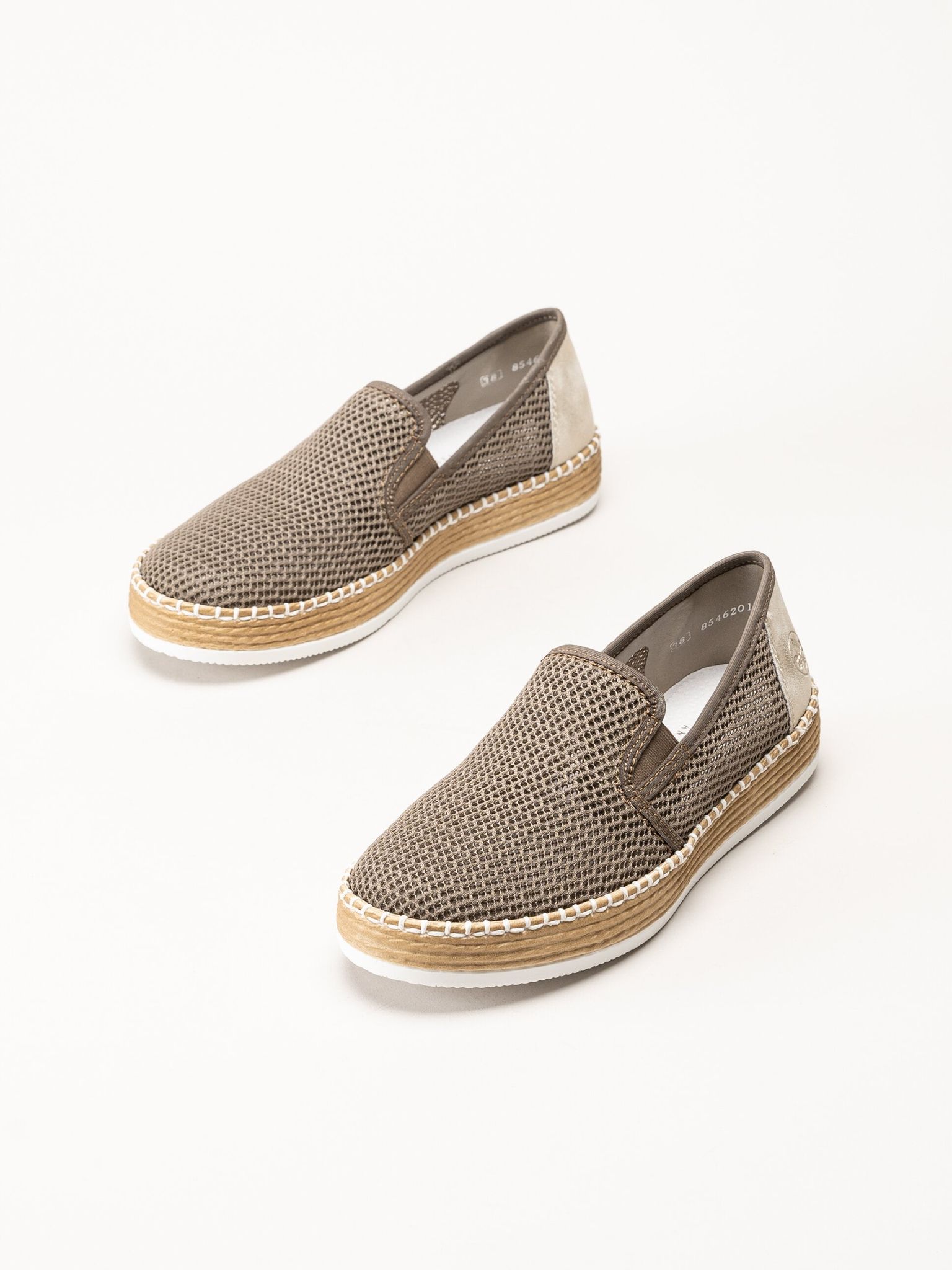 Rieker - Grå slip on skor