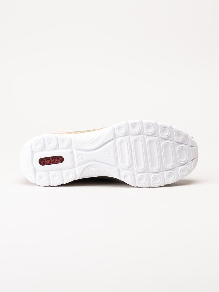 Rieker - Gröna sneakers i skinnimitation