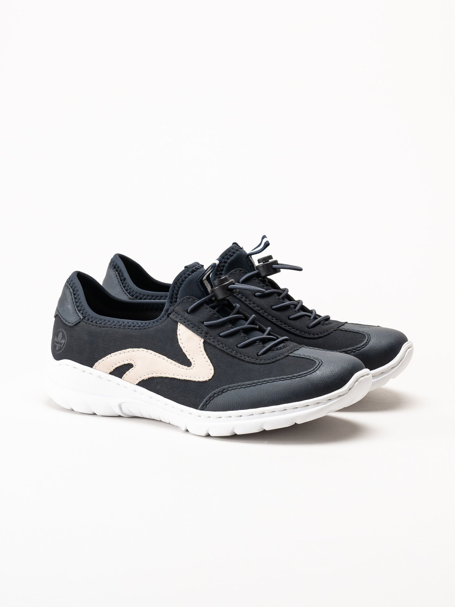 Rieker - Mörkblå slip on sneakers