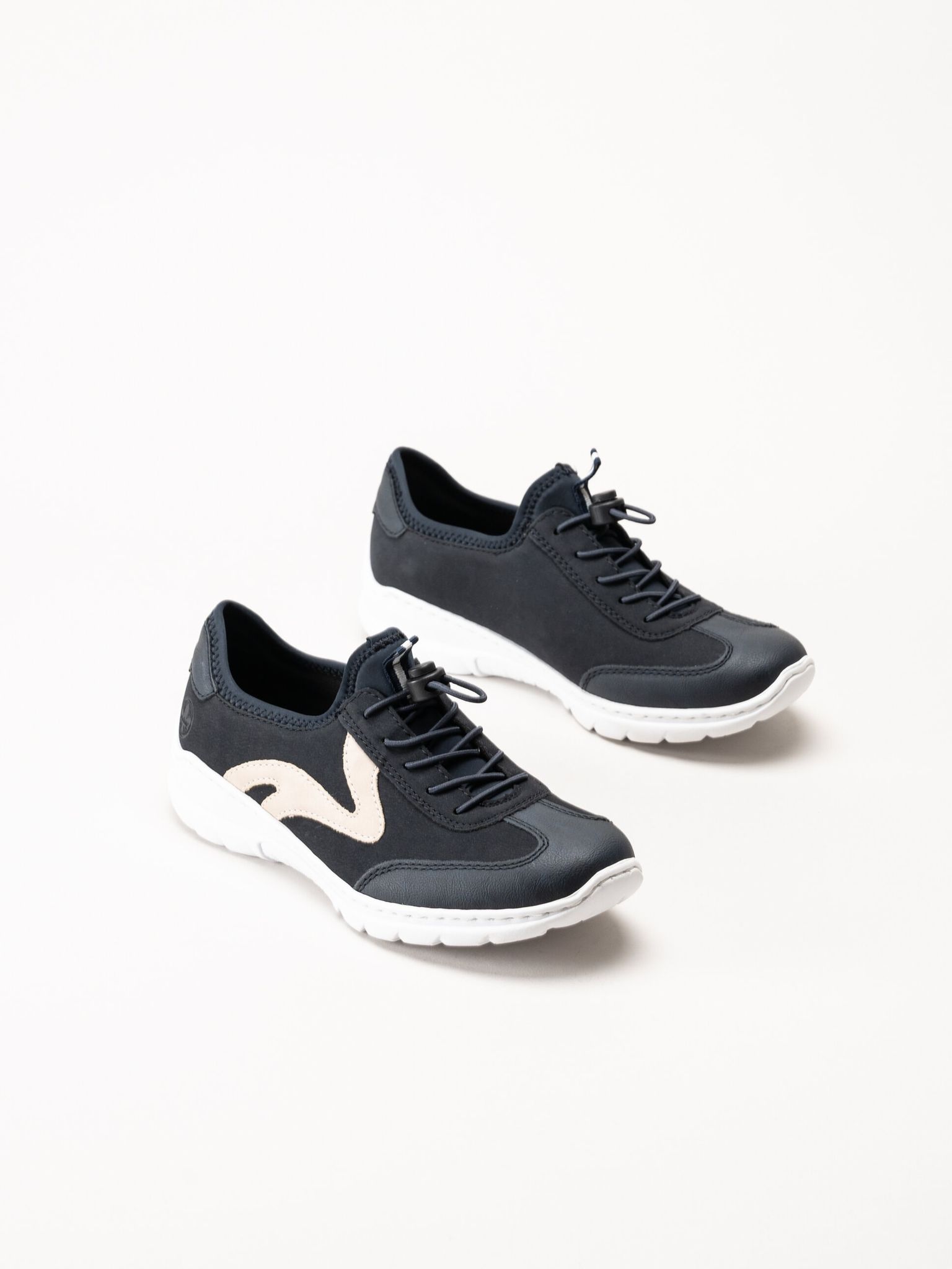 Rieker - Mörkblå slip on sneakers