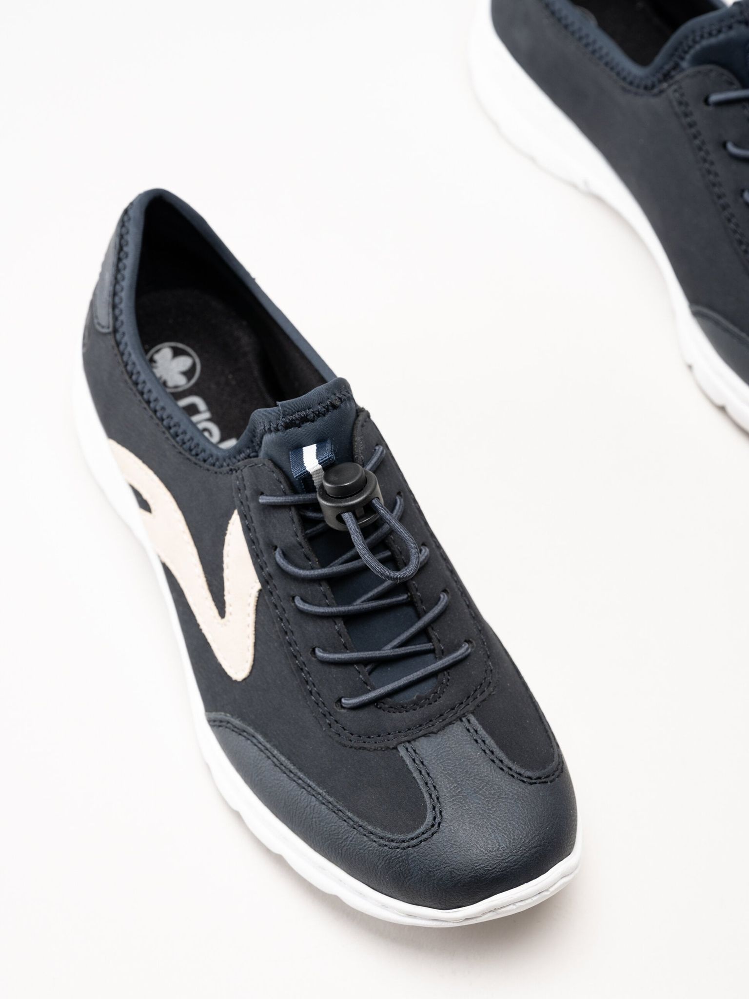 Rieker - Mörkblå slip on sneakers