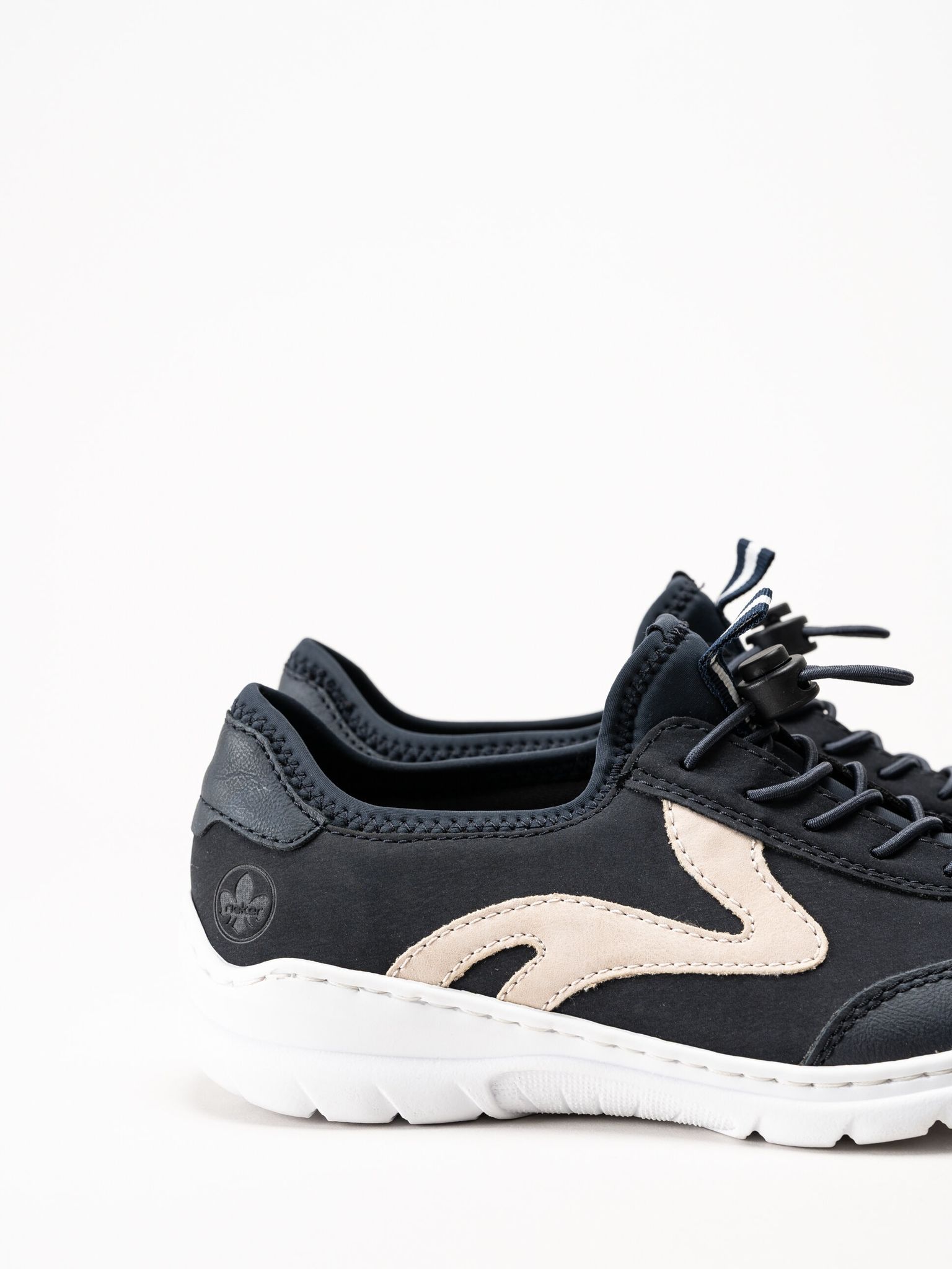 Rieker - Mörkblå slip on sneakers